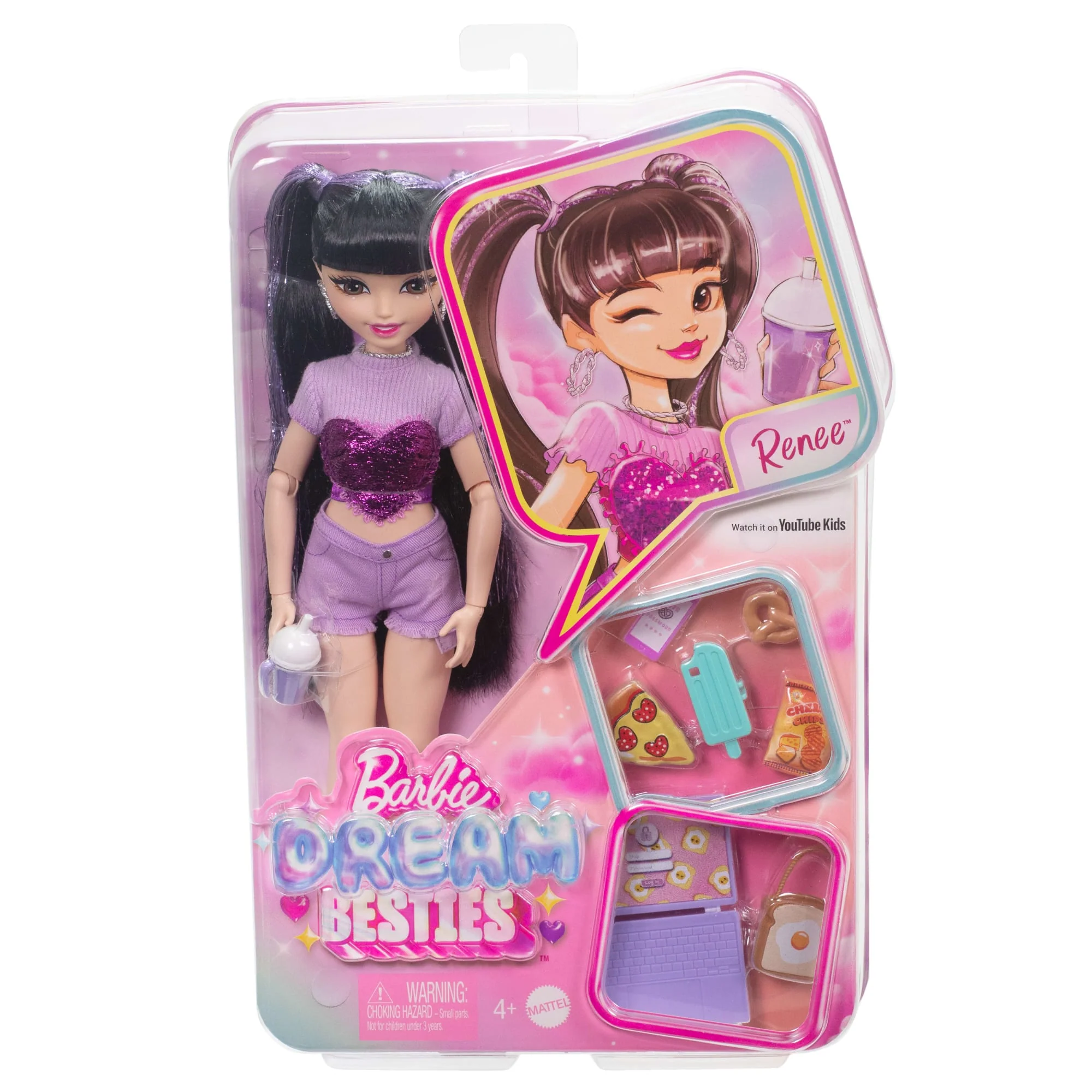 Barbie Rüya Arkadaşlar Renee Bebek Ve Yiyecek Temalı 11 Aksesuar - Image 6