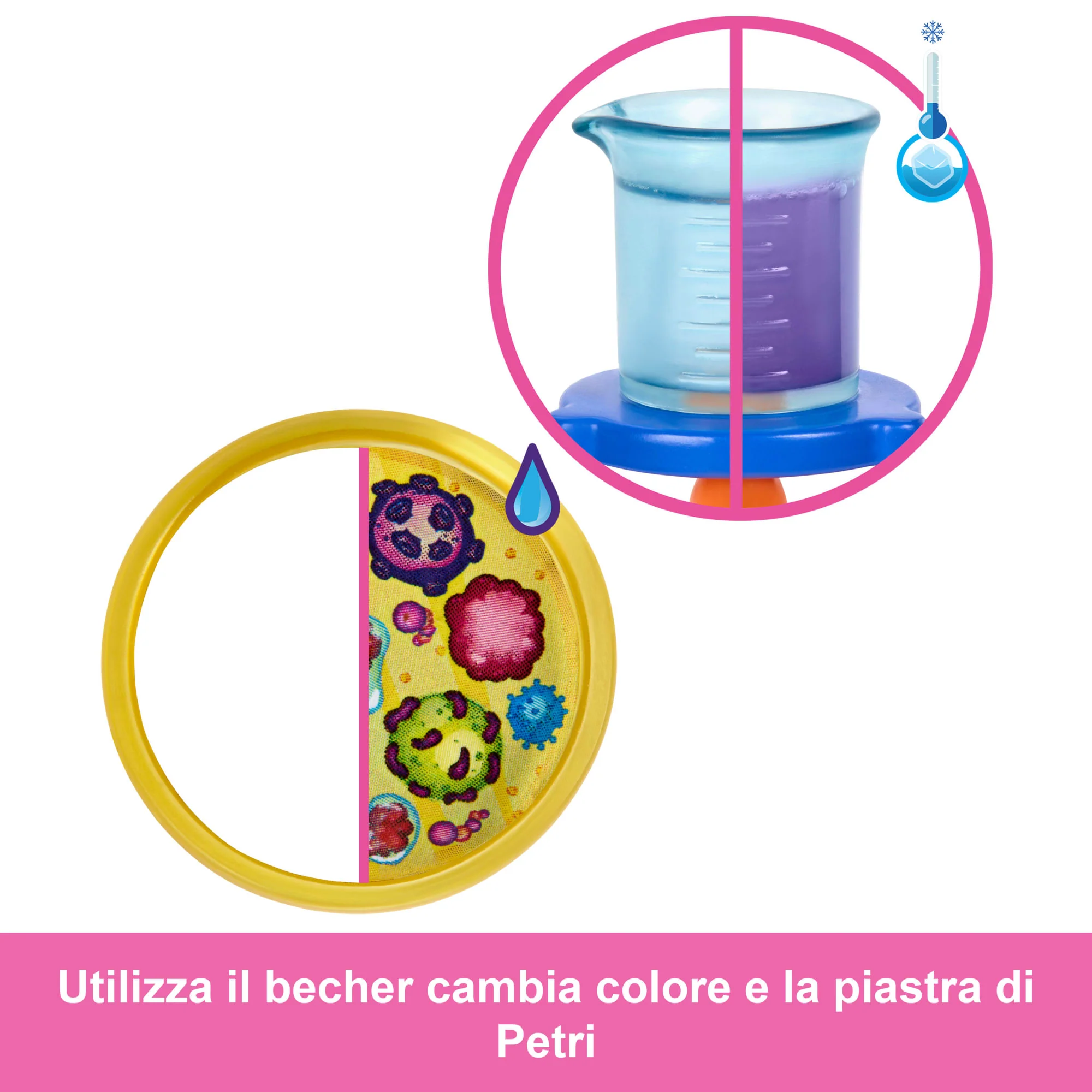 Barbie Scienziata Bambola Bionda E Accessori Come Tavolo Da Laboratorio E Accessori Cambia Colore - Image 5