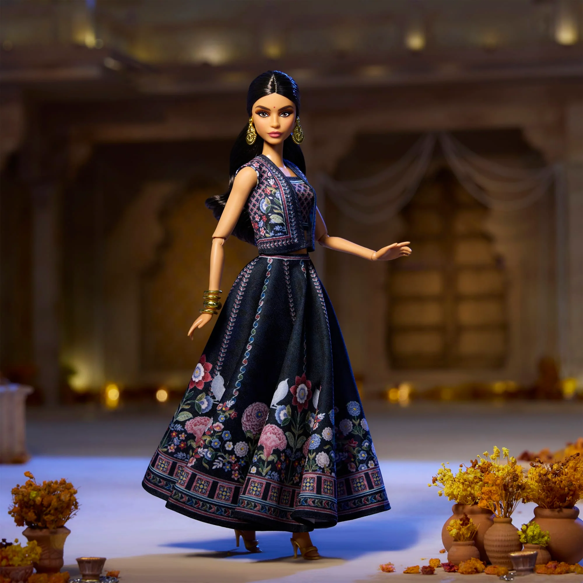 Barbie Signature Diwali Doll By Anita Dongre Wearing Festival Of Lights Look, Holiday Collectible - Image 3