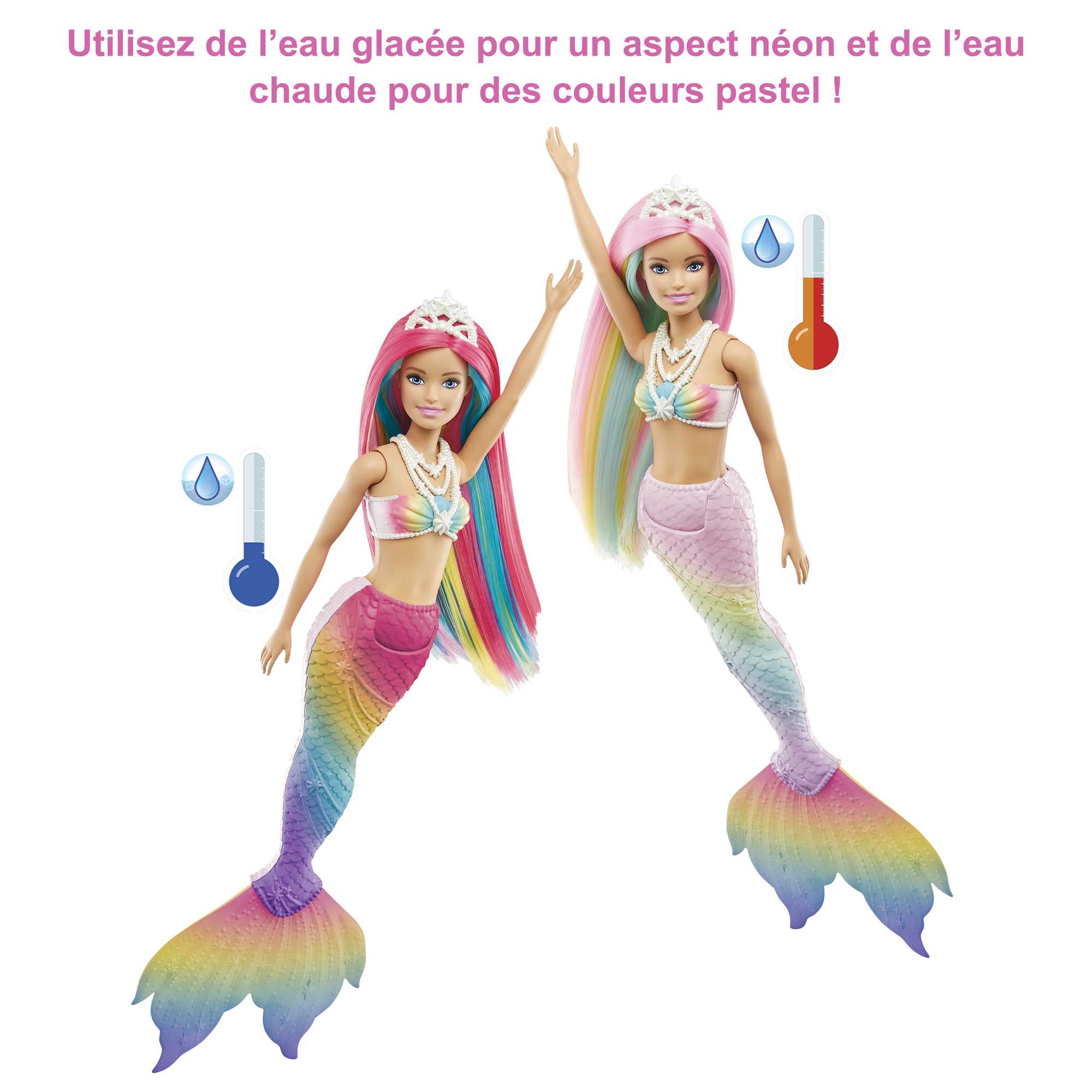 Barbie – Sirène Magique Arc-En-Ciel - Image 3