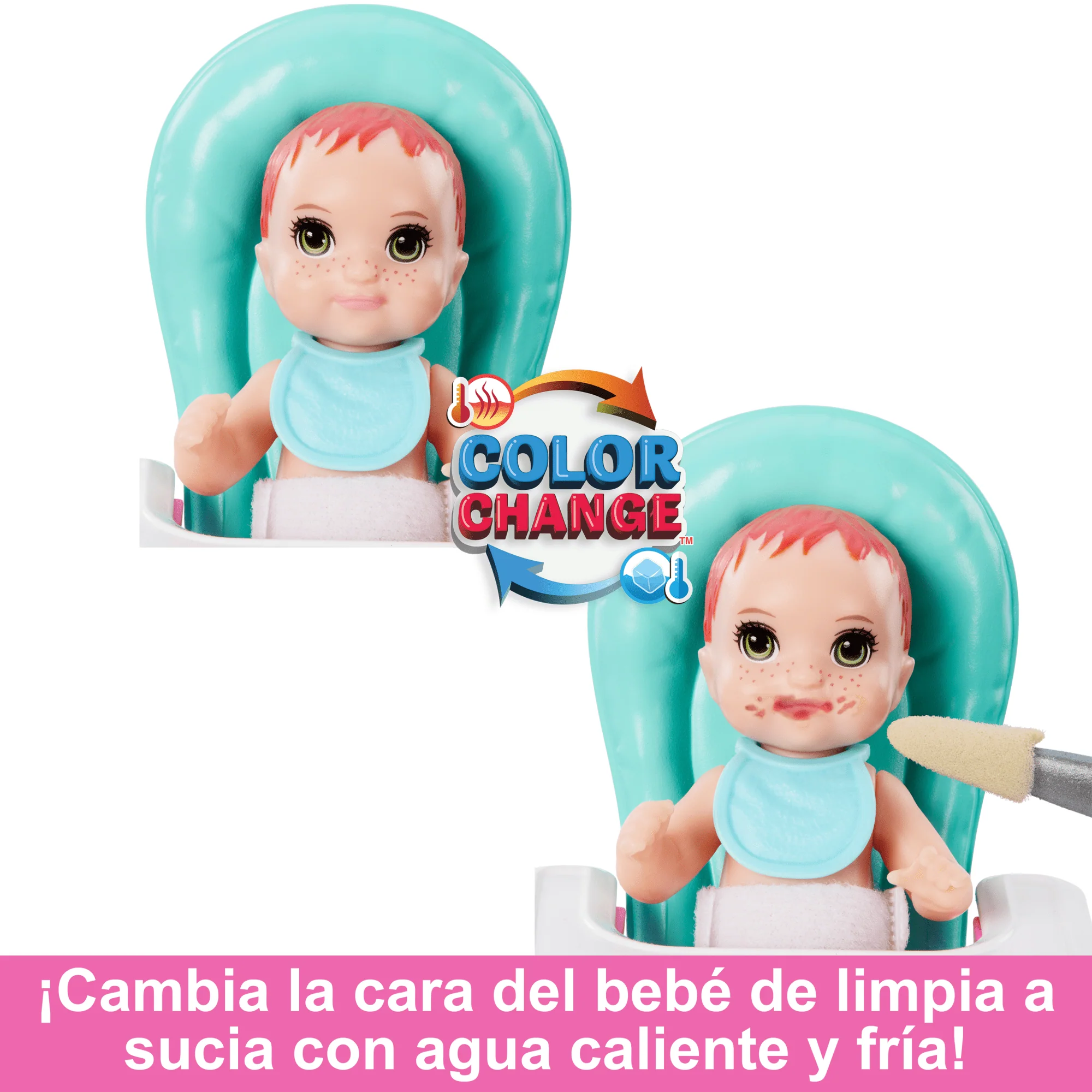 Barbie Muñeca Skipper Niñera Con Trona, Bebé Y Accesorios - Image 3