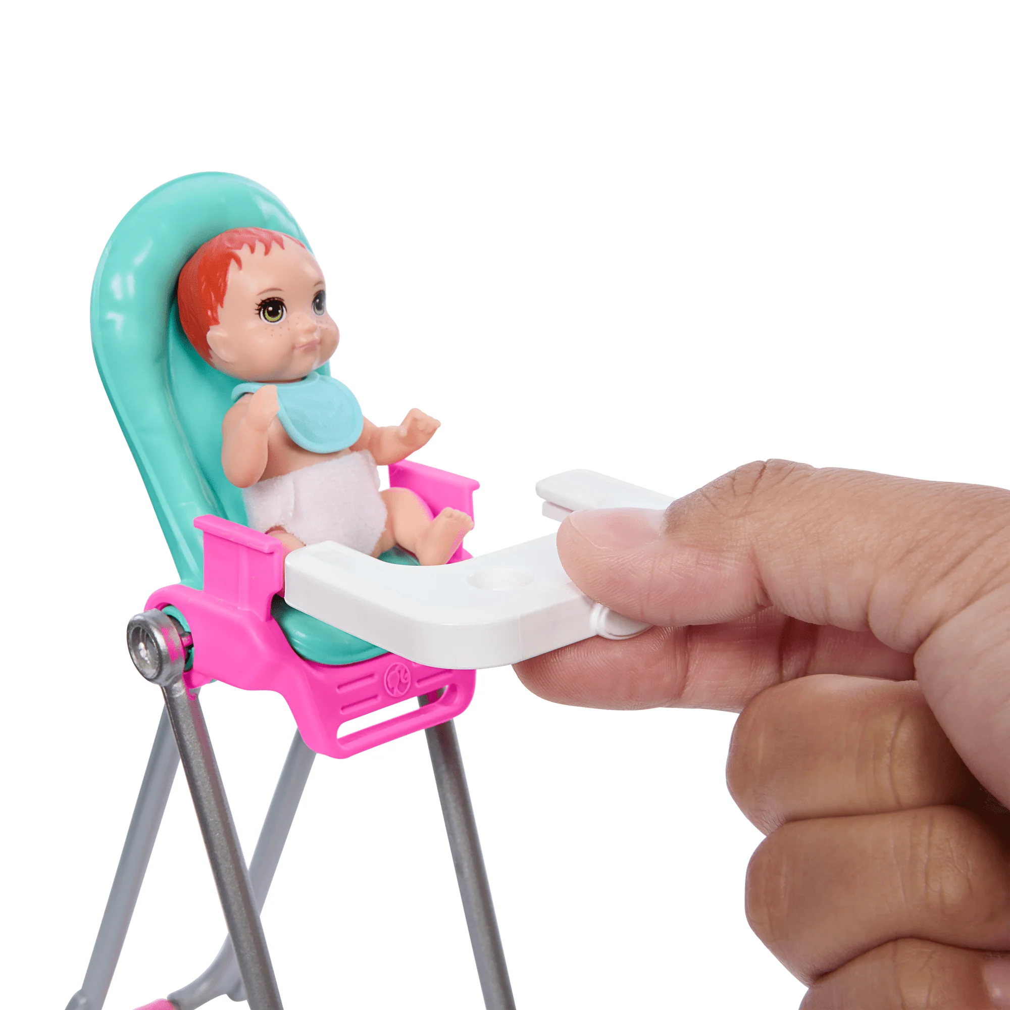Barbie Skipper Babysitters Inc Speelset, Inclusief Pop, Baby En Maaltijdaccessoires, 10-Delige Set - Image 3