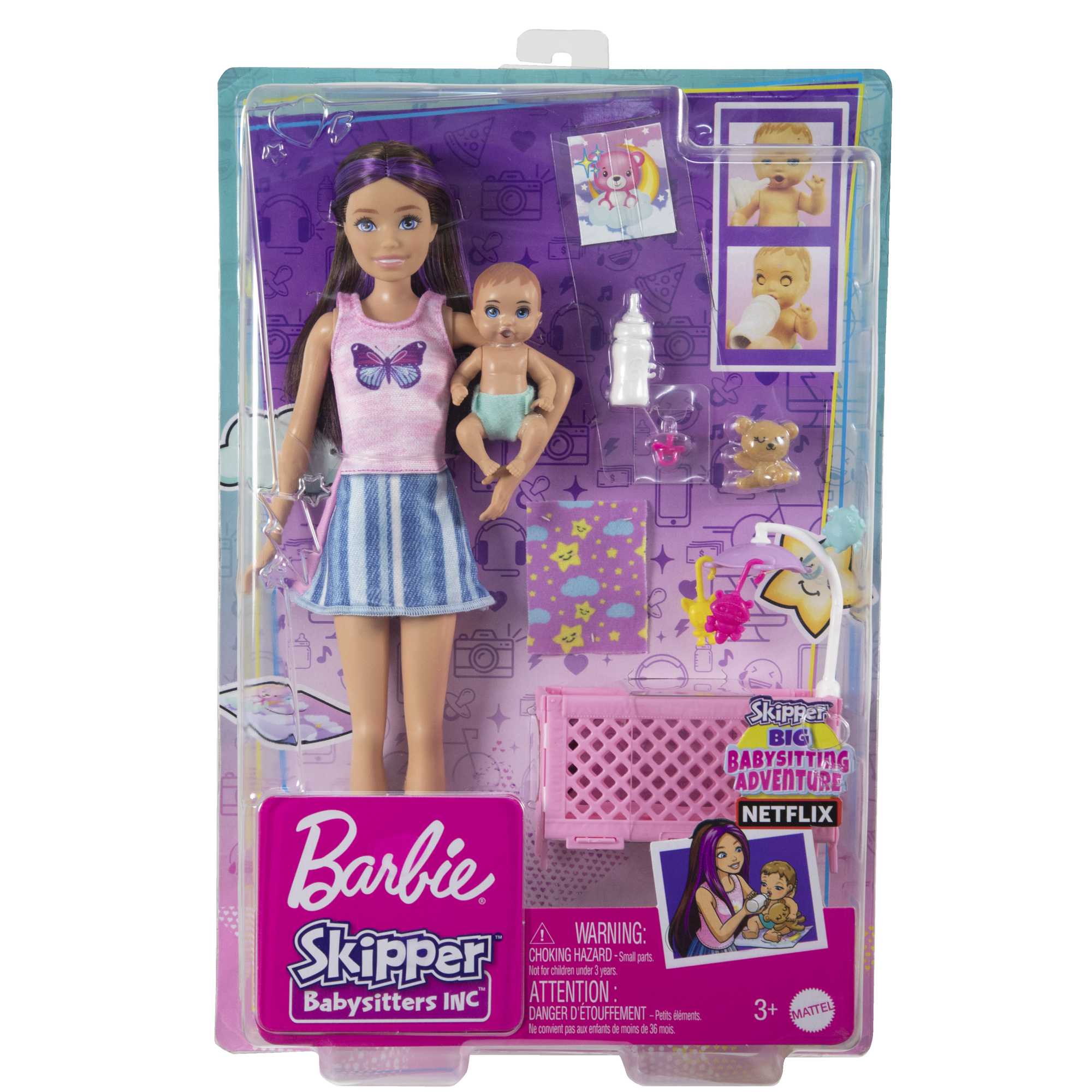 Barbie-Puppen Und Zubehörteile, Skipper Babysitter-Spielset Mit Gitterbett - Image 6