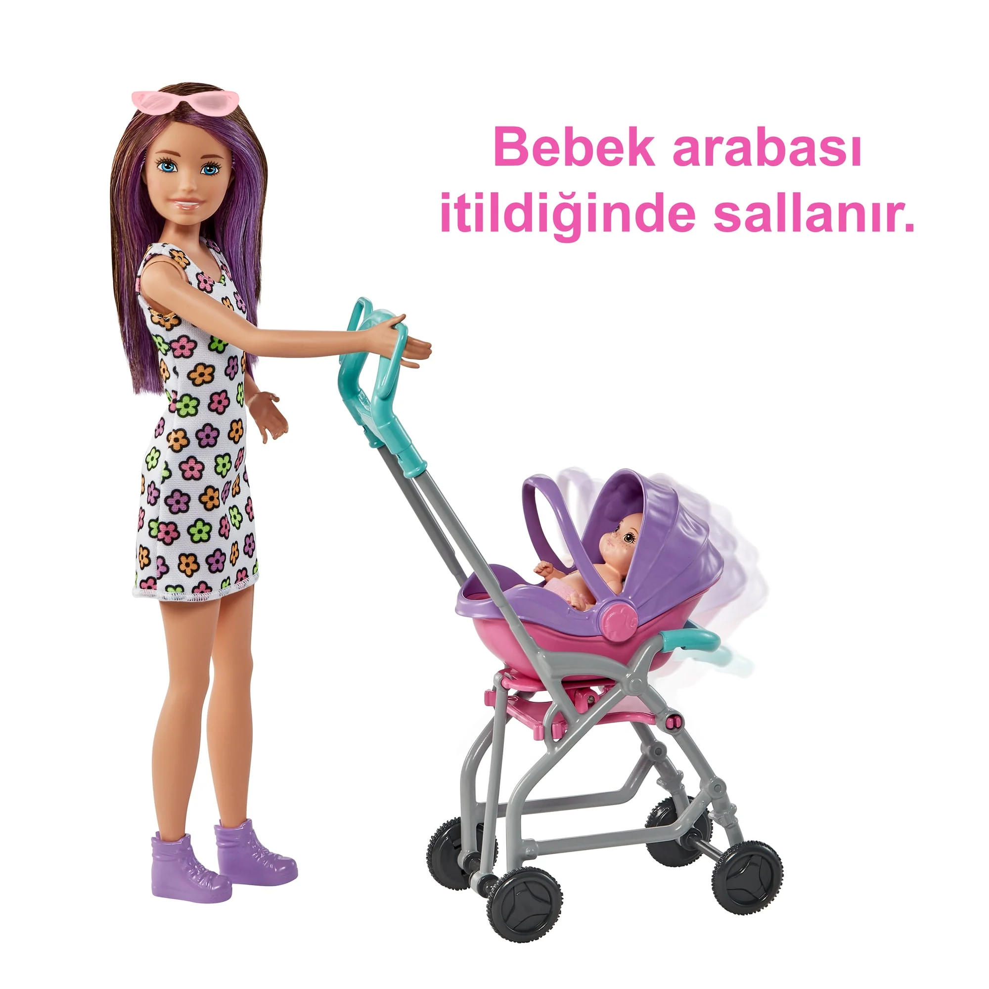 3 Yaş Ve Üzeri Çocuklar Için Barbie Skipper Bebek Bakıcısı Oyun Seti, Bebek Ve Bebek Arabası - Image 3