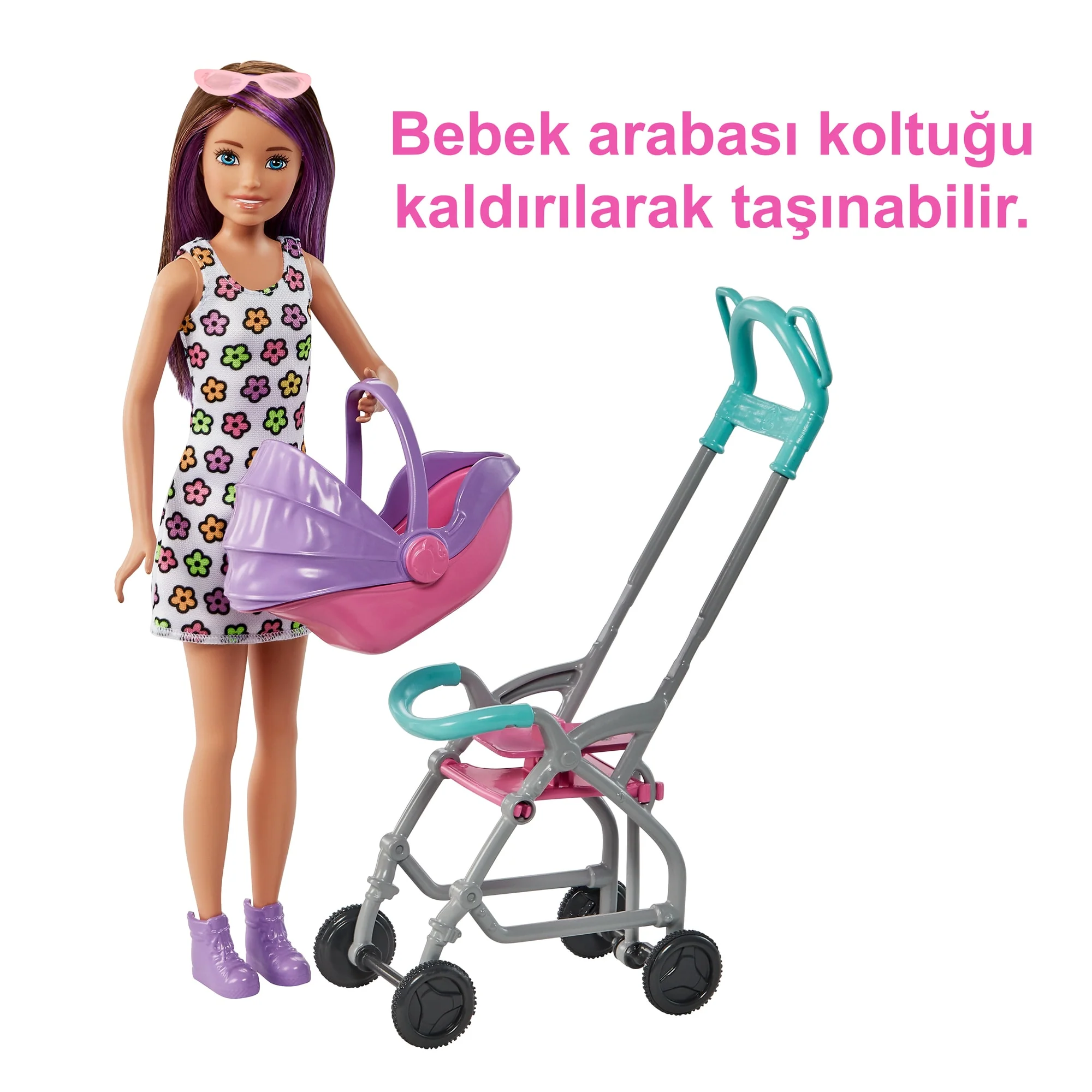 3 Yaş Ve Üzeri Çocuklar Için Barbie Skipper Bebek Bakıcısı Oyun Seti, Bebek Ve Bebek Arabası - Image 4