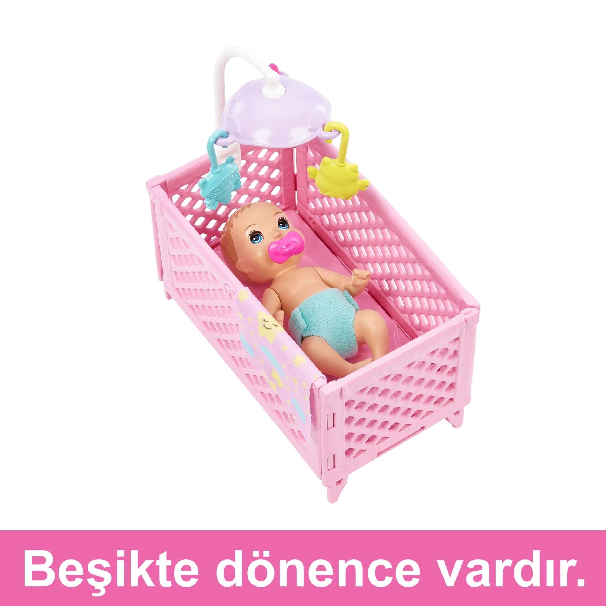 Barbie Skipper Bebek Bakıcısı Oyun Seti, Skipper Bebek, Uykulu Bebek Figürü, Beşik Ve Aksesuarlar - Image 4