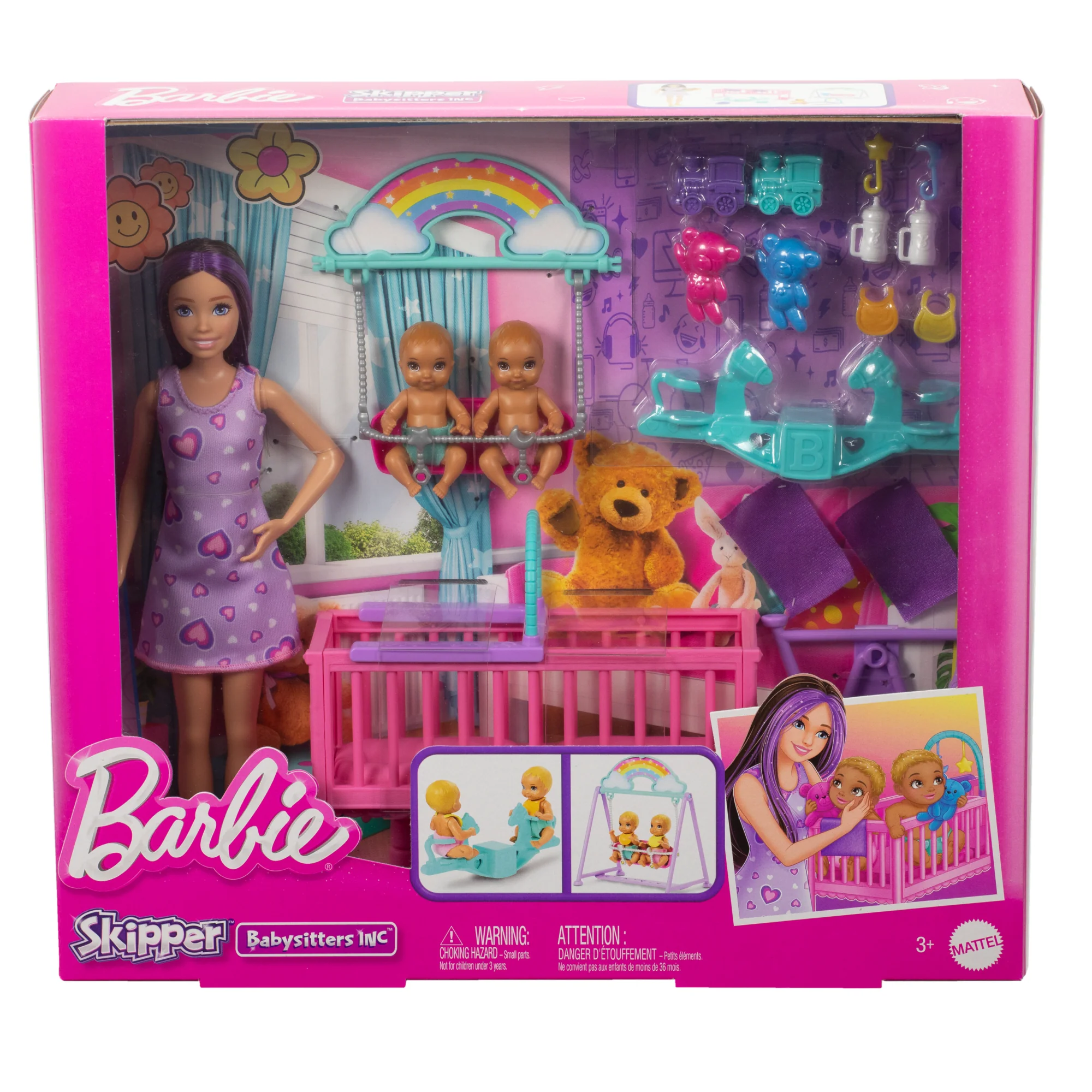 Barbie Skipper Canguro Con Conjunto De Juego De Gemelos Y Accesorios - Image 6