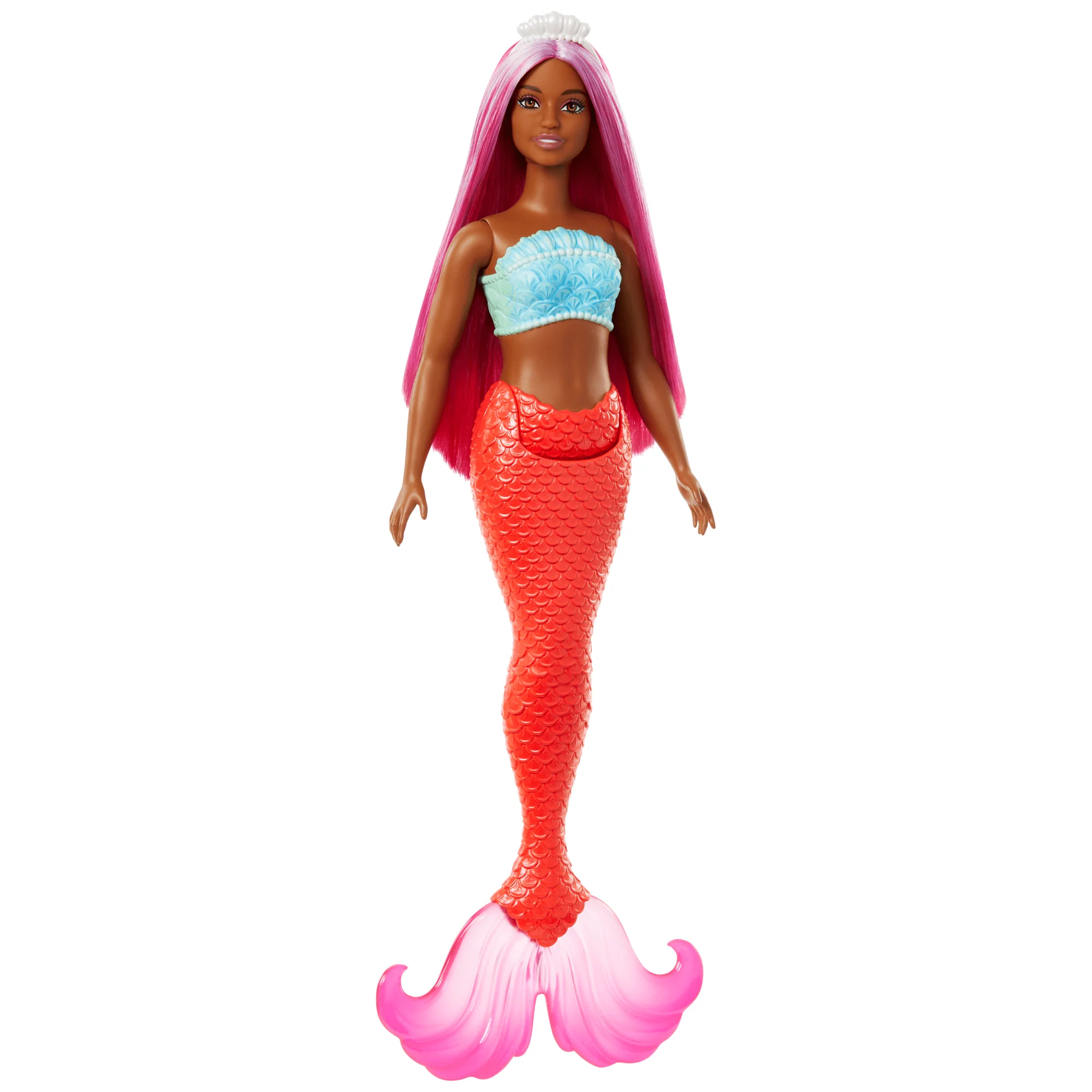 Muñecas Sirenas Barbie Con Pelo Colas Y Diademas De Colores - Image 4