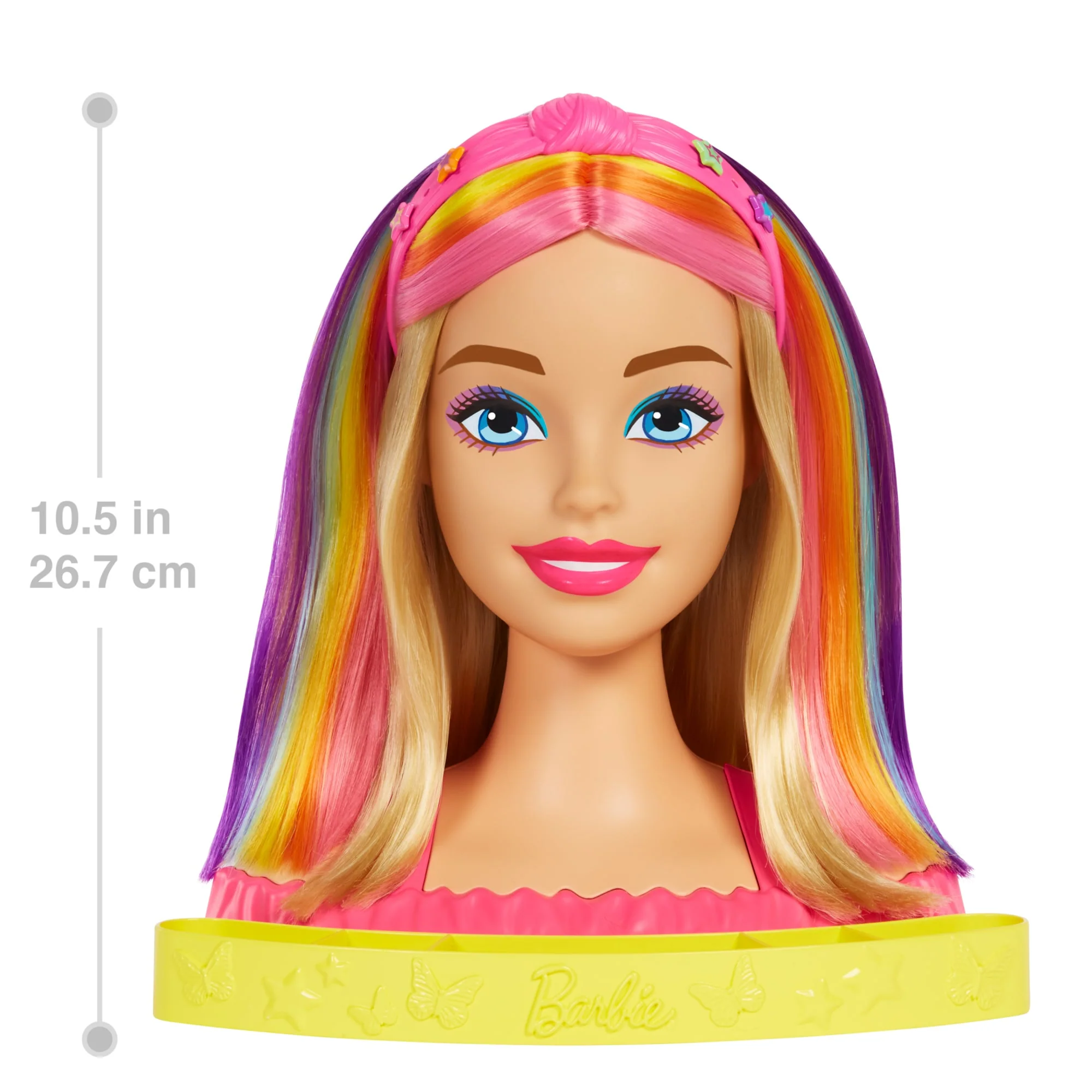 Barbie-Ultra Chevelure-Tête À Coiffer Blonde Mèches Arc-En-Ciel - Image 7