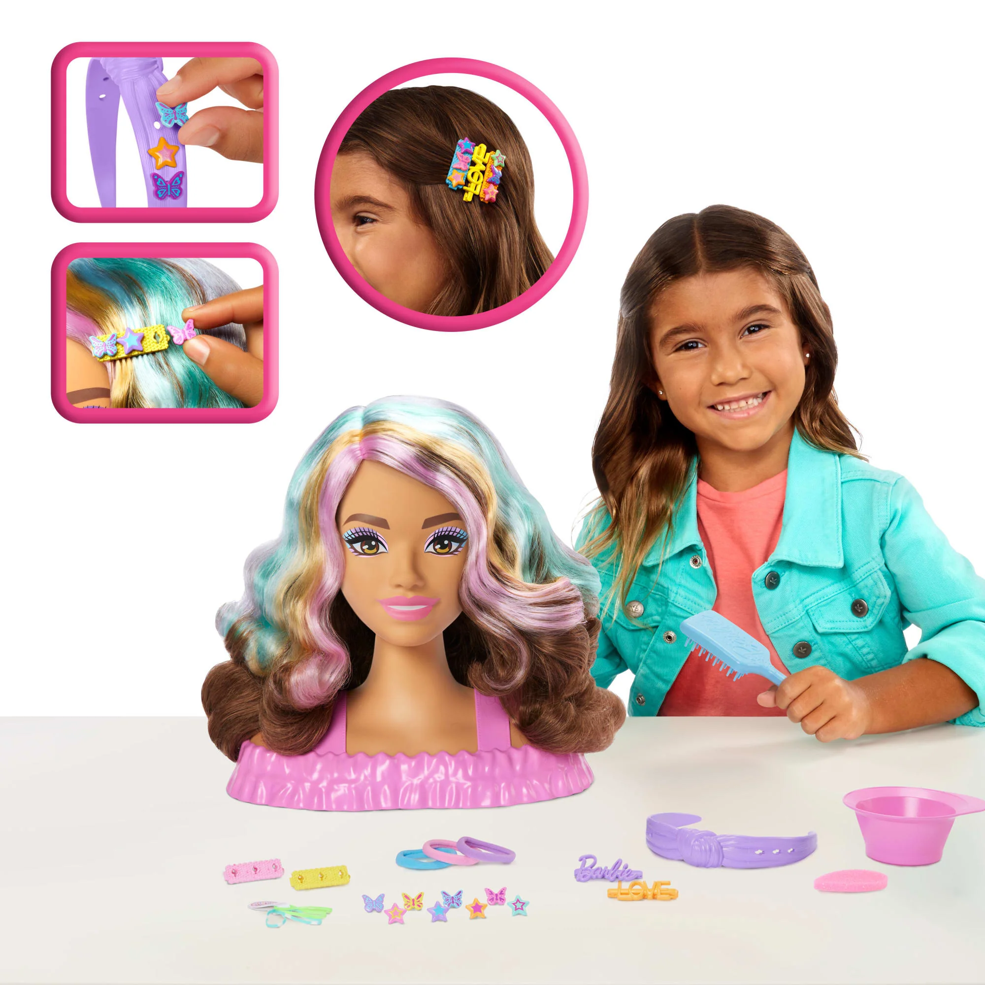 Barbie-Tête À Coiffer Color Reveal-Chevelure Brun Foncé Et Accessoires - Image 2