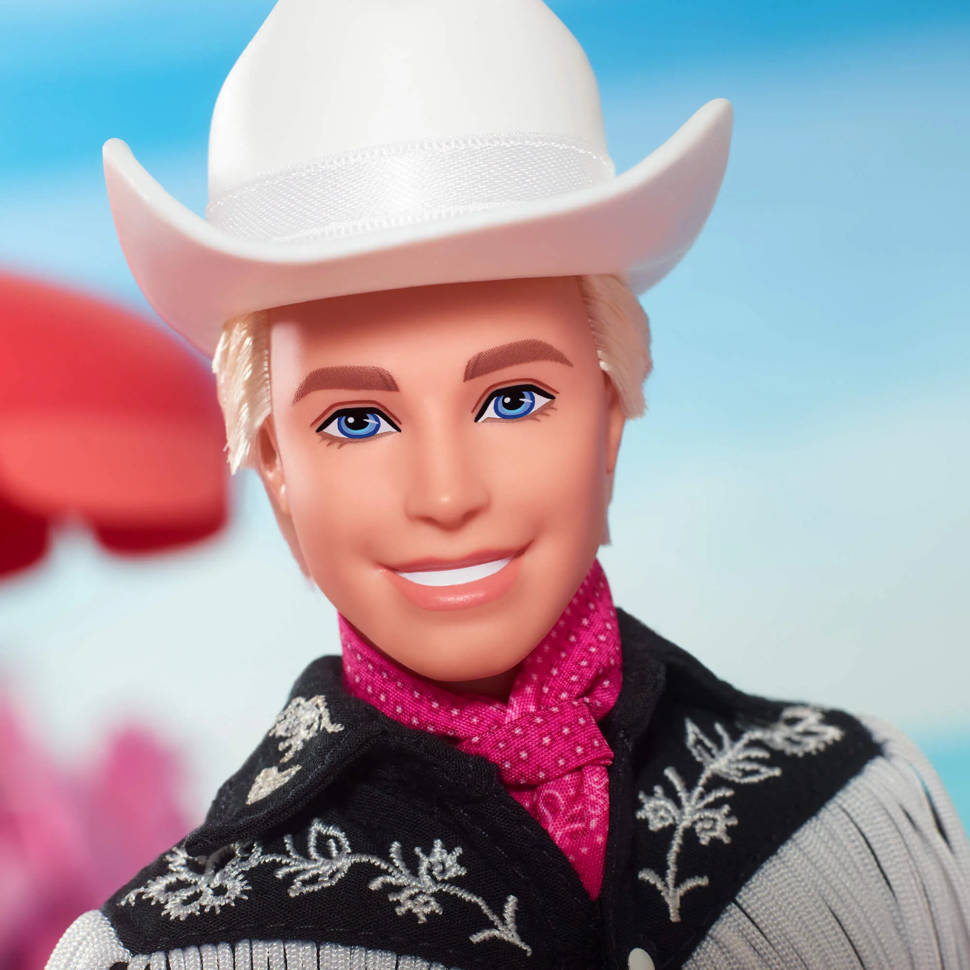 Barbie Le Film Poupée Ken À Collectionner Inspirée Du Film Barbie, Avec Tenue Noire À Franges Blanches, Chapeau Et Bottes De Cowboy De Couleur Blanche Et Bandana Rose - Image 11