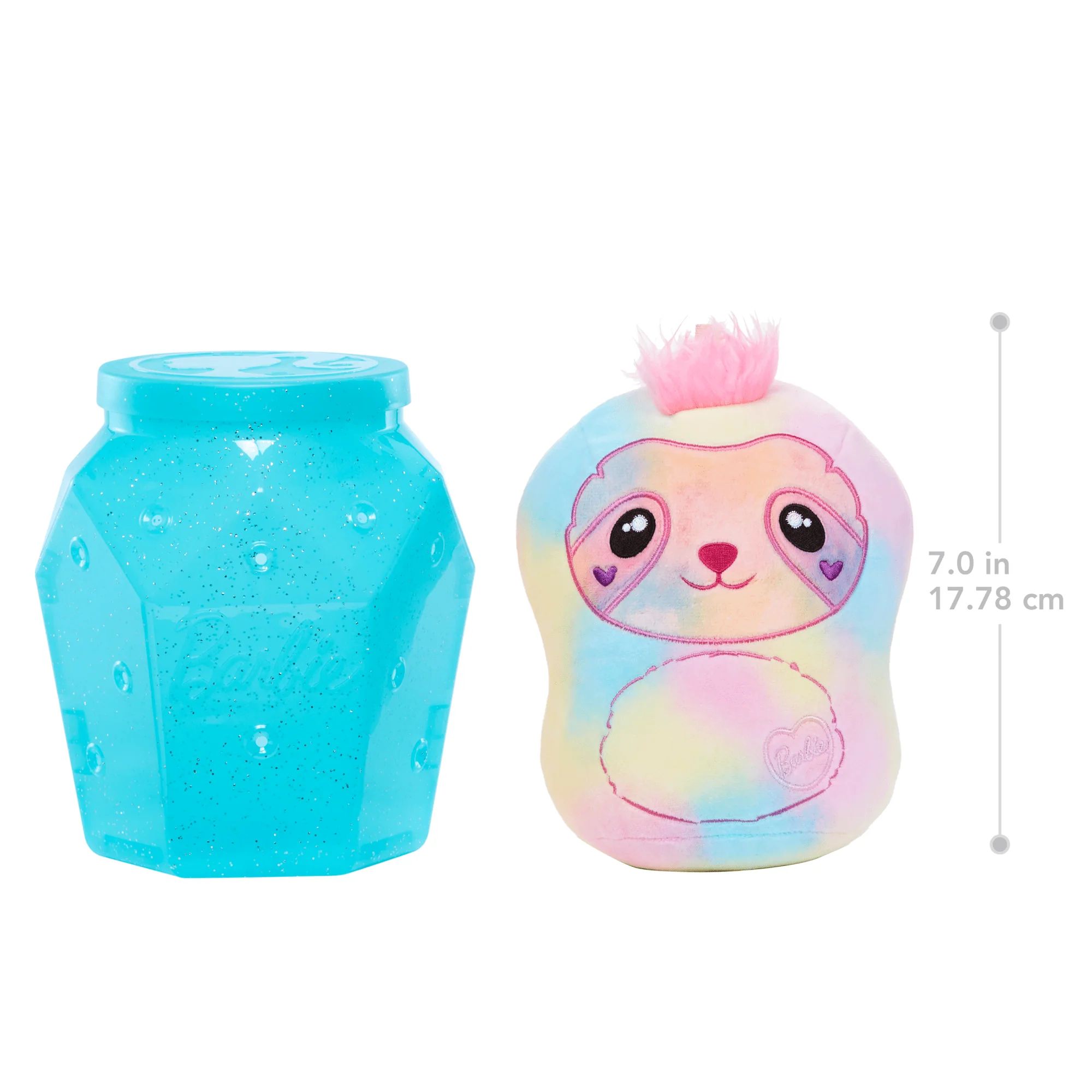 Peluches De Barbie Tie-Dye Reveal, Animal De Peluche De 17,7Cm Con Tela Lavable - Image 6