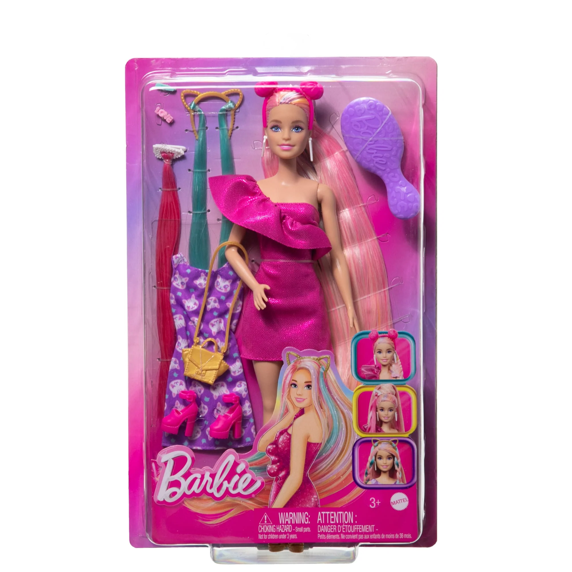 Muñeca De La Colección Totally Hair De Barbie Con Melena Rubia, Colorida Y Extralarga Y Accesorios De Peinado - Image 6
