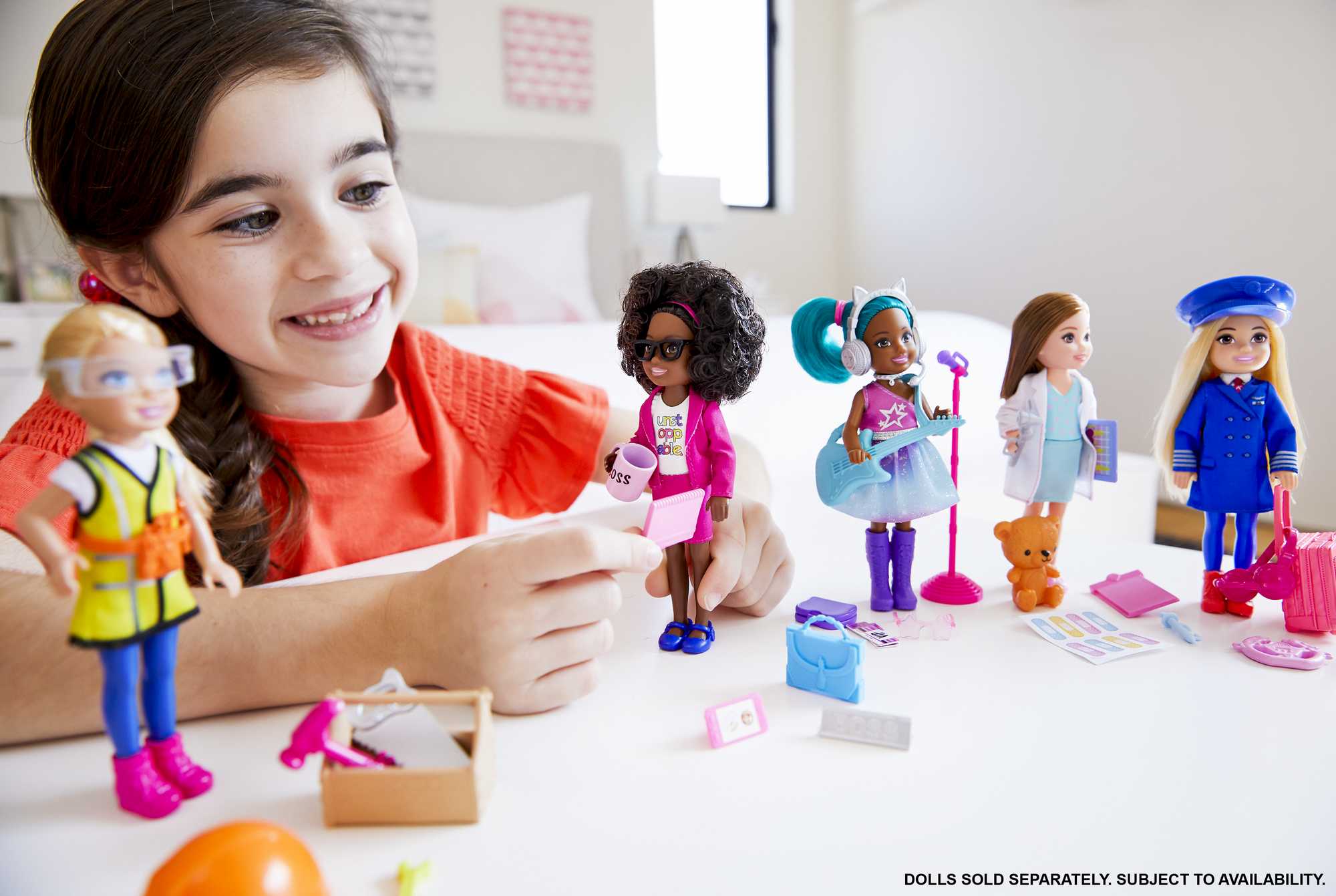 Barbie Toys, Chelsea Doll and Accessories, Can Be Career-Themed Small Dolls - Image 2