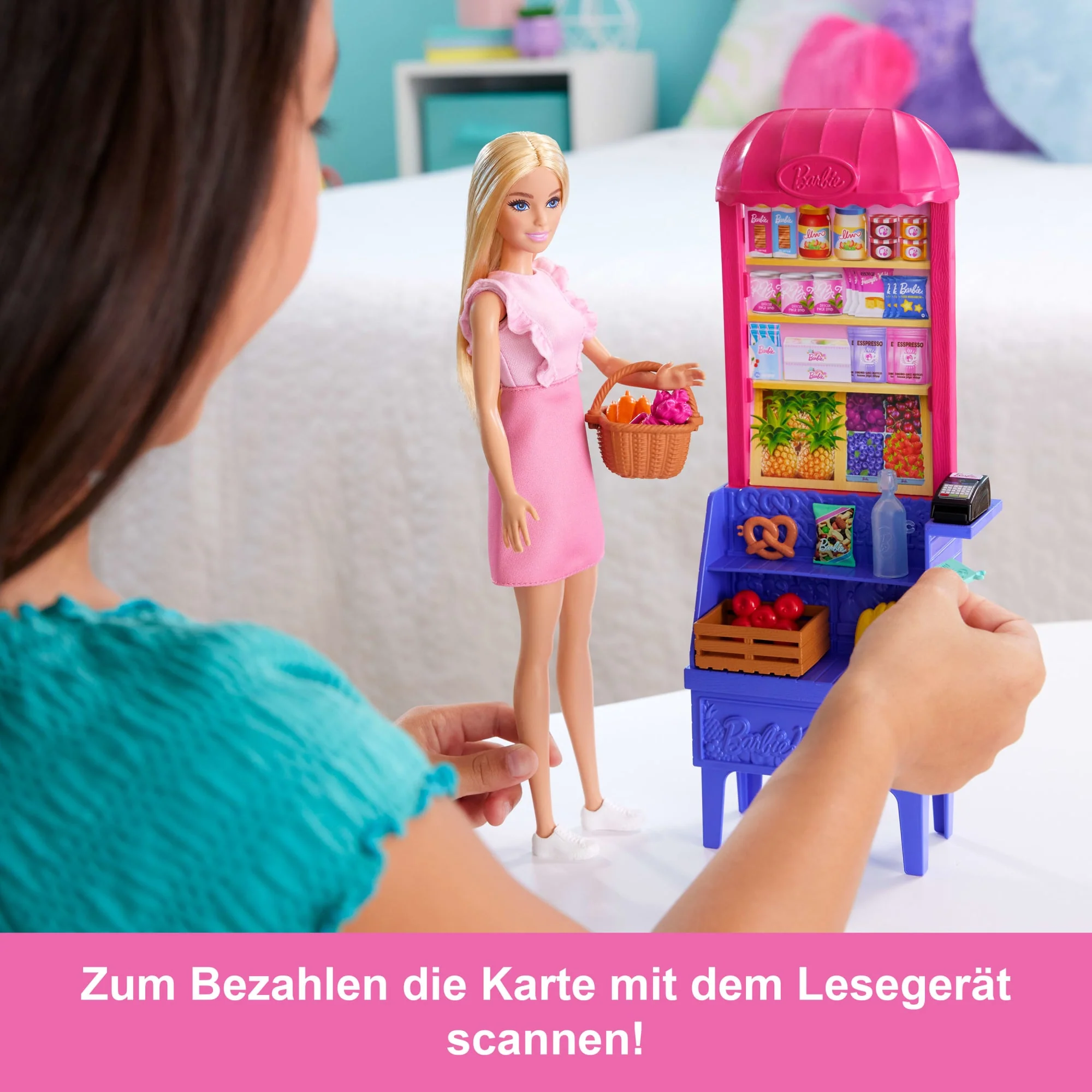 Barbie Und Teresa Rezept Für Freundschaft Malibu Auf Dem Markt Puppen- Und Spielset Mit 11 Zubehörteilen - Image 3