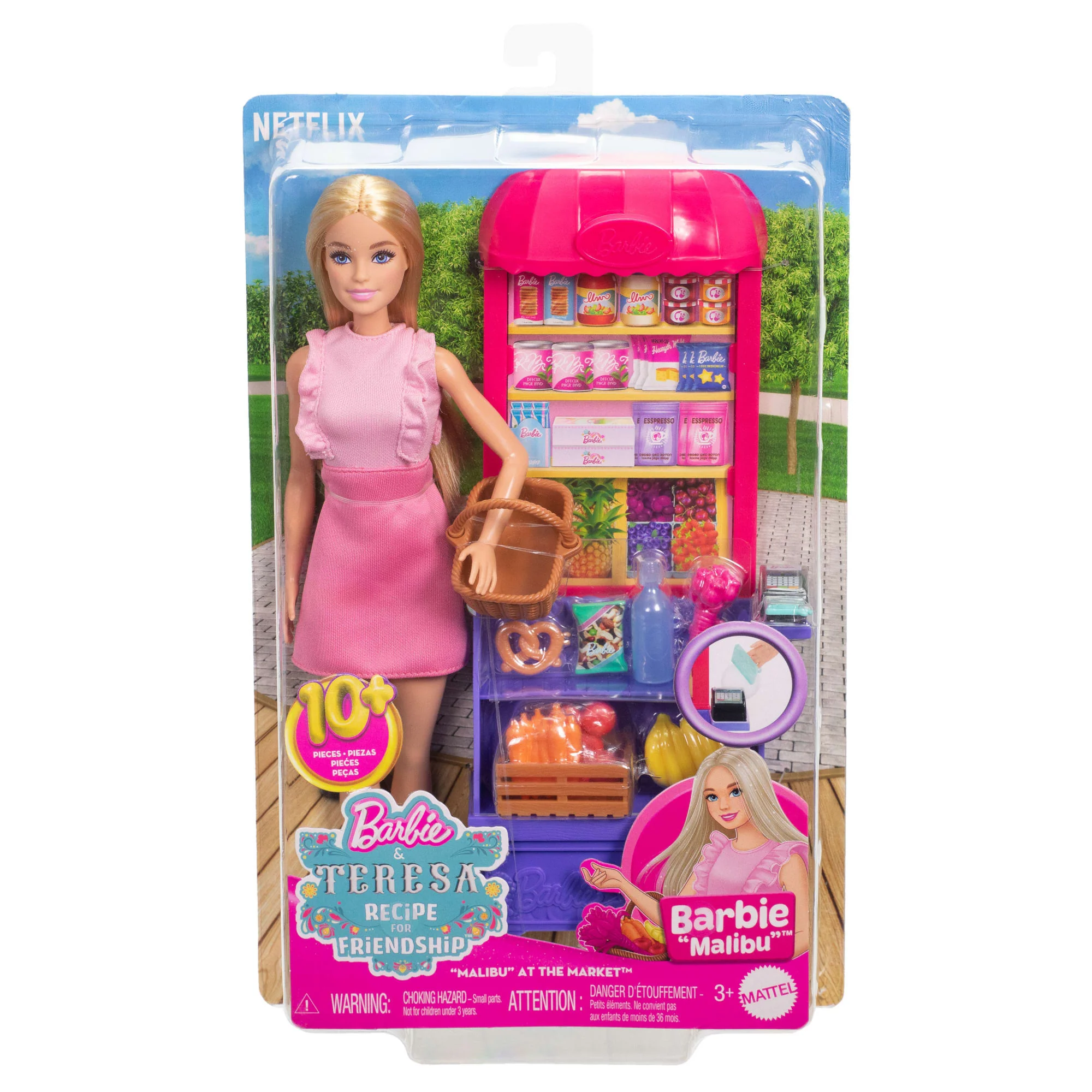 Barbie Und Teresa Rezept Für Freundschaft Malibu Auf Dem Markt Puppen- Und Spielset Mit 11 Zubehörteilen - Image 6