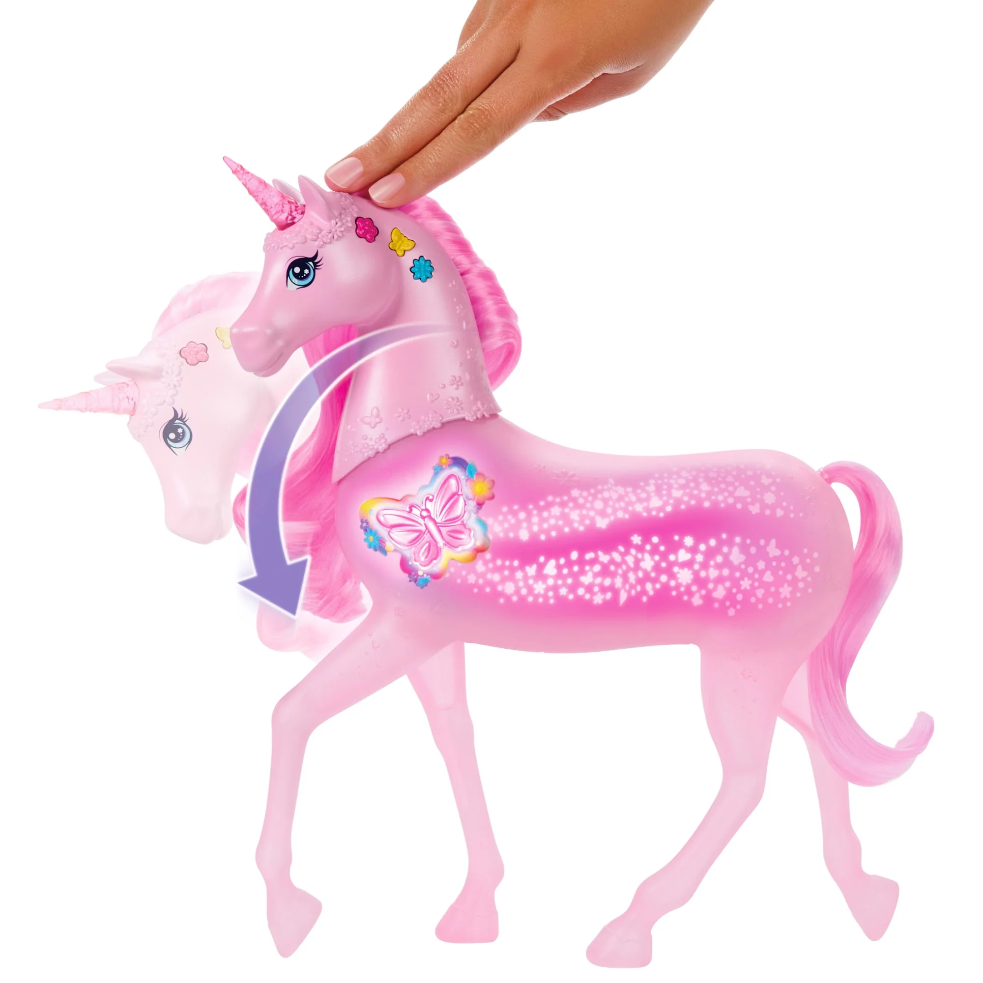 Juguete Unicornio Galopa Y Brilla De Barbie Con 20 Combinaciones Interactivas De Luces, Sonidos Y Música - Image 5