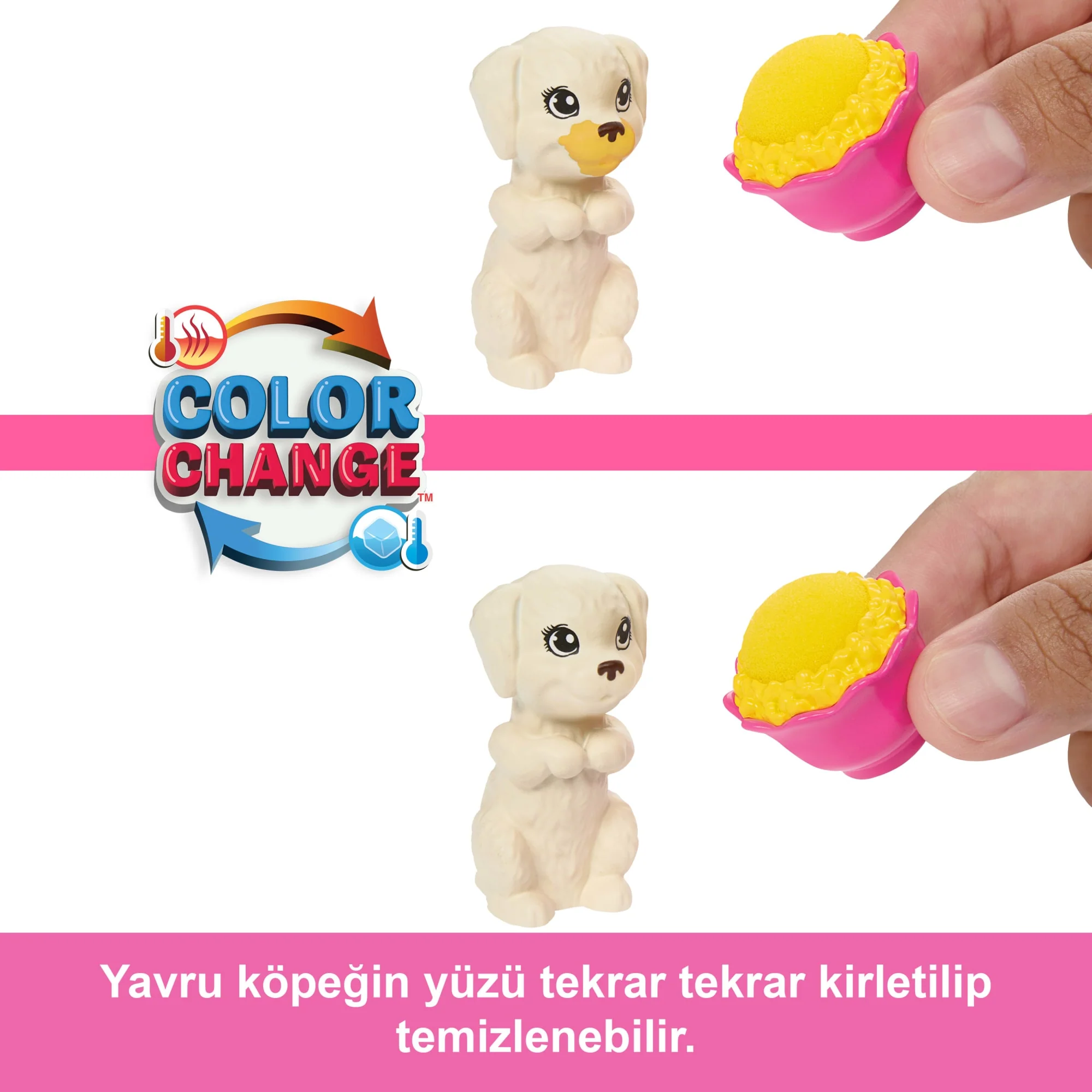 Barbie Ve Köpekçikleri Pijama Partisi Oyun Seti, 2 Oyuncak Köpek Figürü, 10'Dan Fazla Aksesuar Ve Renk Değişimi - Image 2