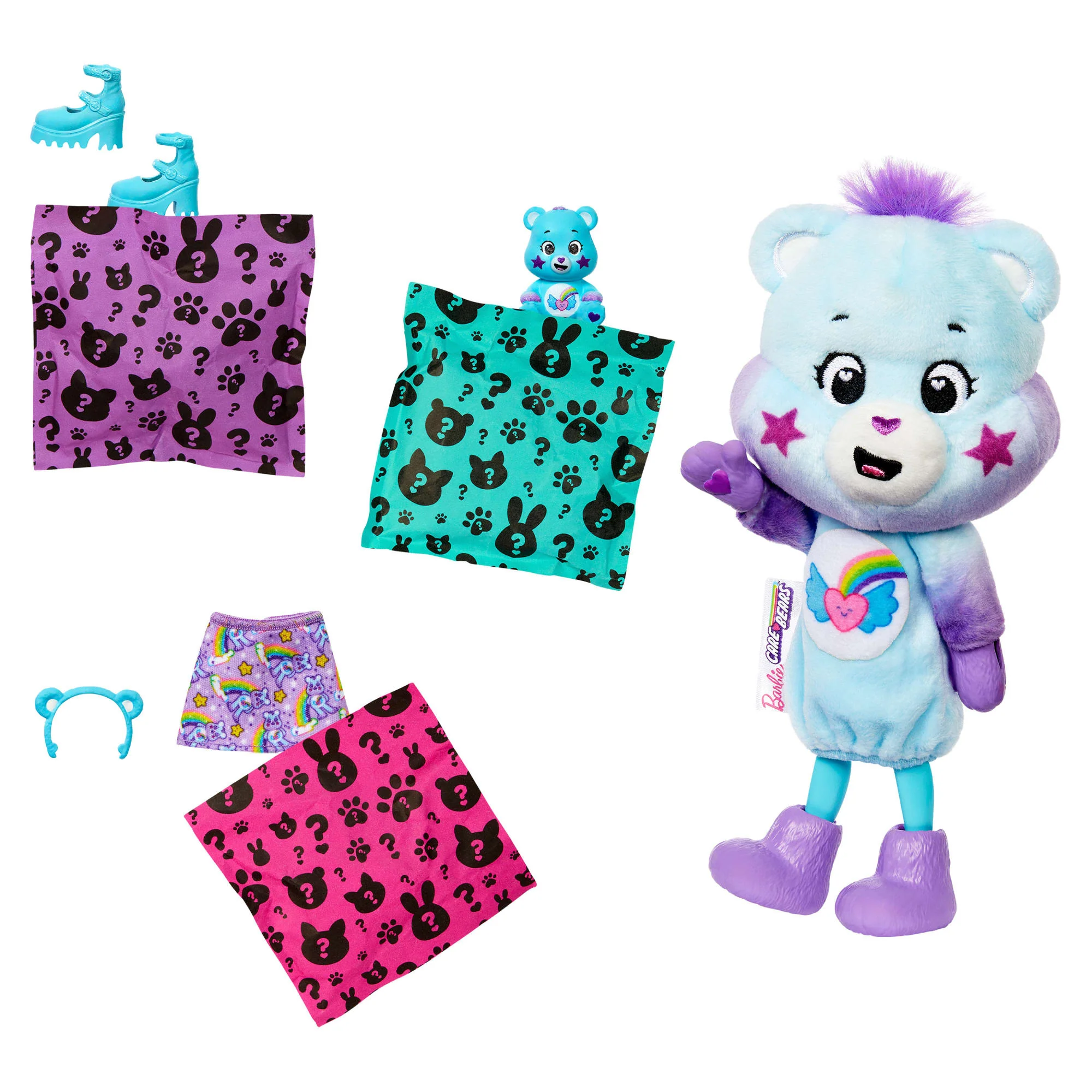 Barbie Cutie Reveal Care Bears Troskliwe Misie Chelsea Seria 2 Lalka w kostiumie Zestaw z niespodziankami Zabawka 3+ Mix - Image 3