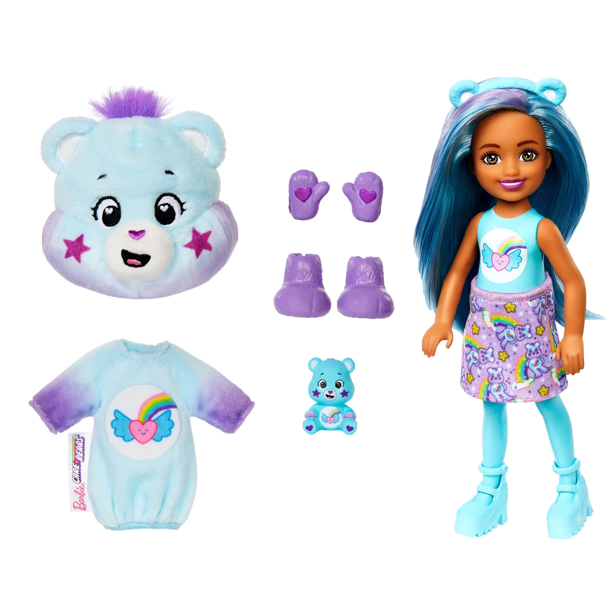 Barbie Cutie Reveal Care Bears Troskliwe Misie Chelsea Seria 2 Lalka w kostiumie Zestaw z niespodziankami Zabawka 3+ Mix - Image 4