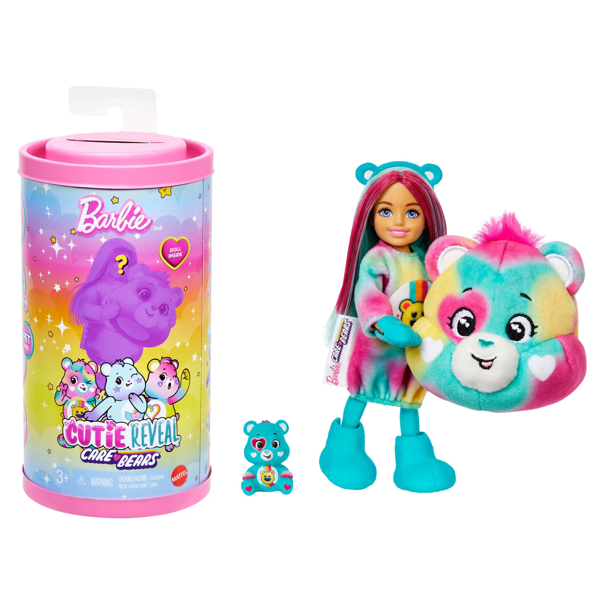 Barbie Cutie Reveal Care Bears Troskliwe Misie Chelsea Seria 2 Lalka w kostiumie Zestaw z niespodziankami Zabawka 3+ Mix - Image 5