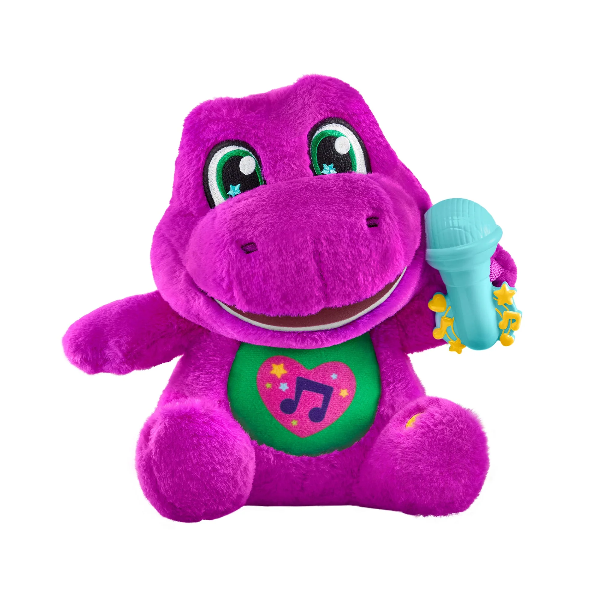 Fisher-Price Barney's World Barney Canterino Peluche, Personaggio Da 25,4 Cm, Canzoni, Suoni E Texture Morbida - Image 4