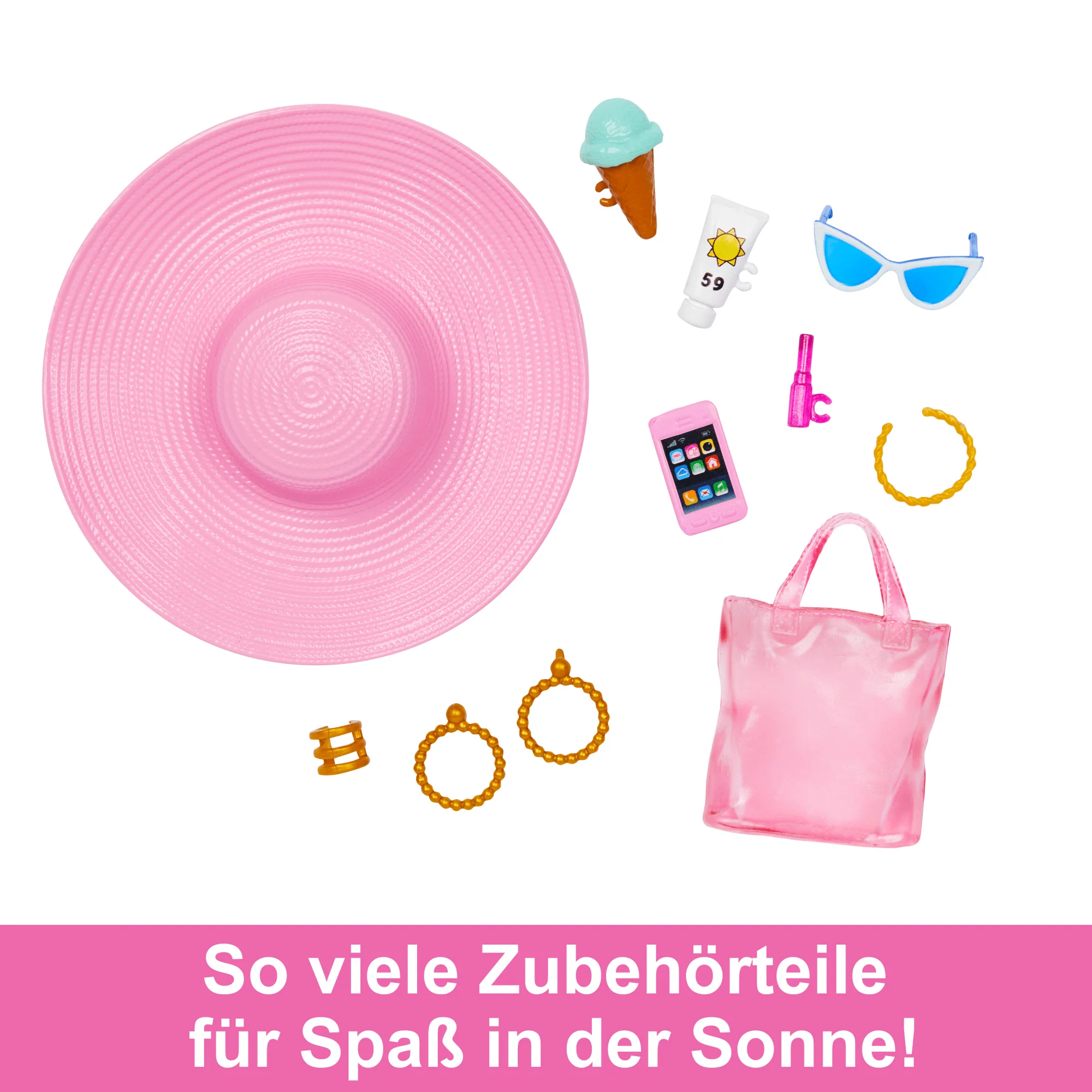Blonde Barbie-Puppe Mit Badeanzug Und Strand-Accessoires - Image 3
