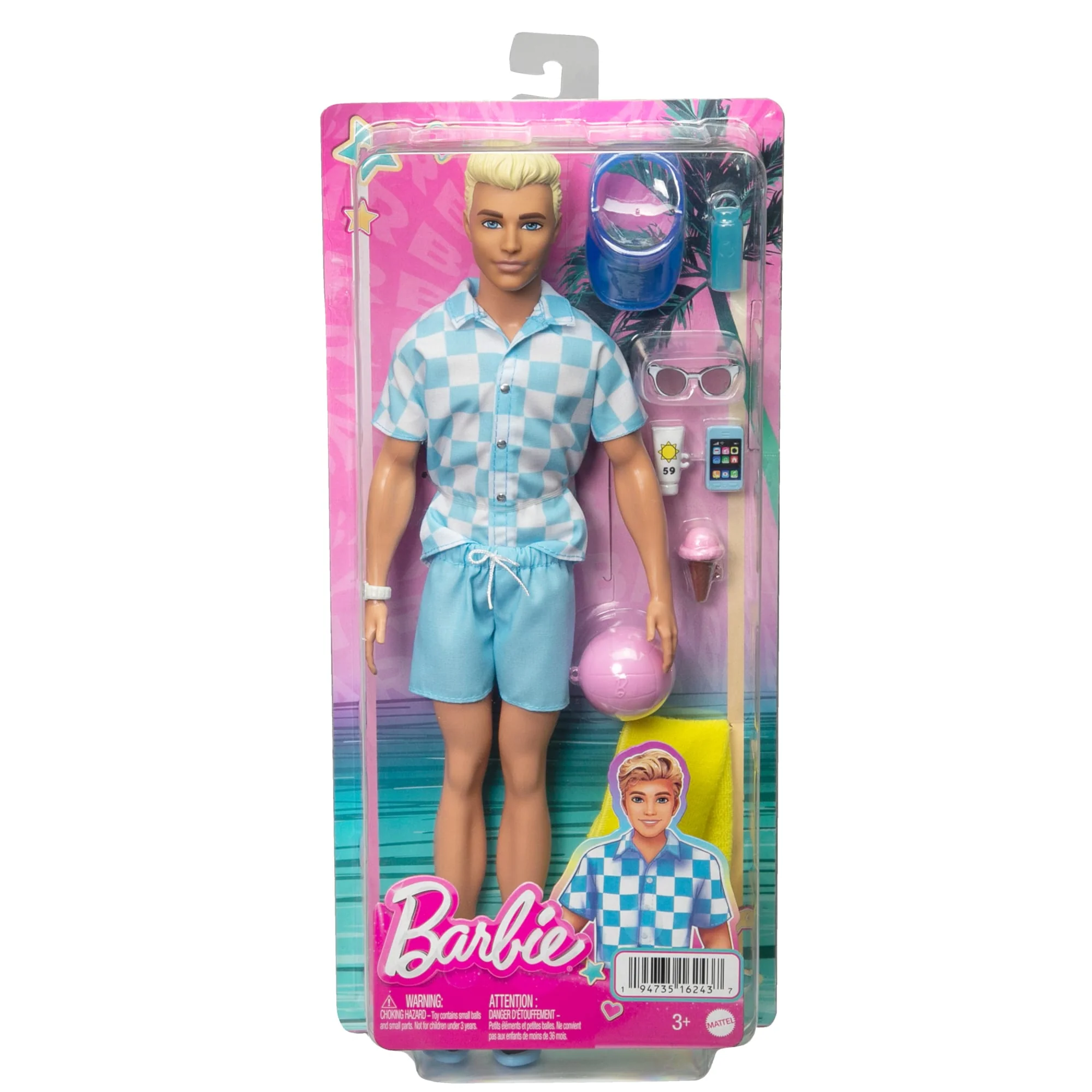 Blonde Ken-Puppe Mit Badehose Und Strand-Accessoires - Image 6