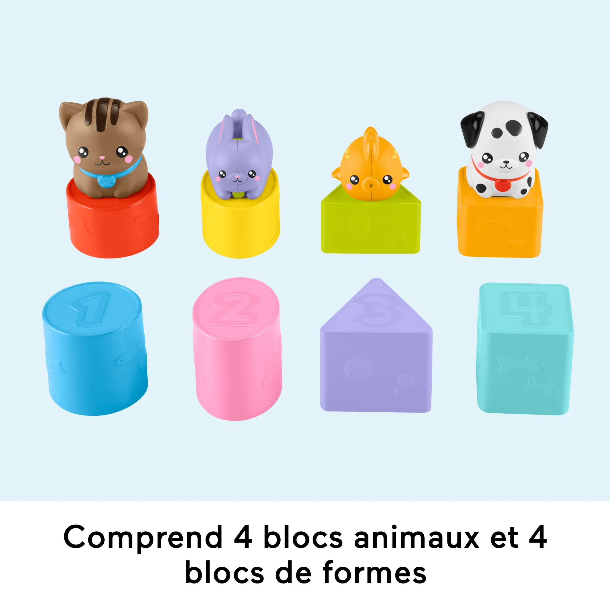 Fisher-Price-Trieur Caisse De Transport D’Animaux-Trieur 8 Blocs - Image 5