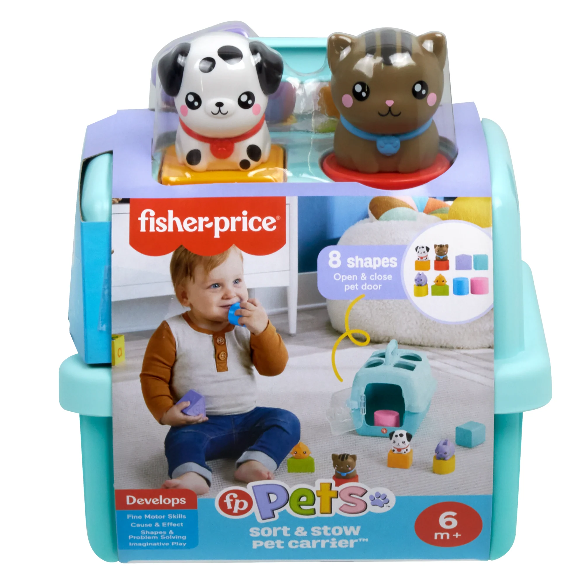 Fisher-Price-Trieur Caisse De Transport D’Animaux-Trieur 8 Blocs - Image 6