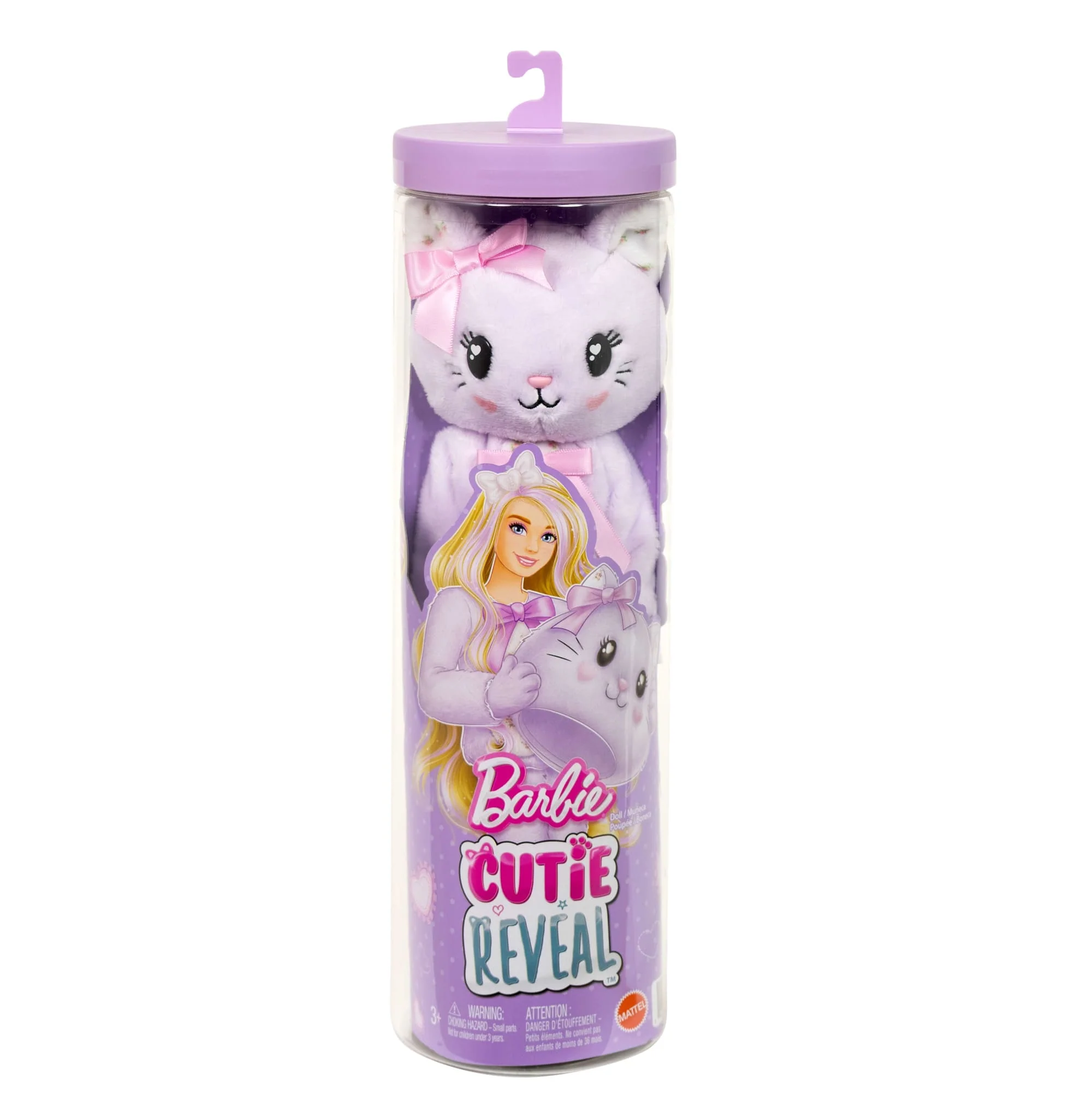Barbie Cutie Reveal Doll & Accessories, Cuddly Series Kitten With 10 Surprises