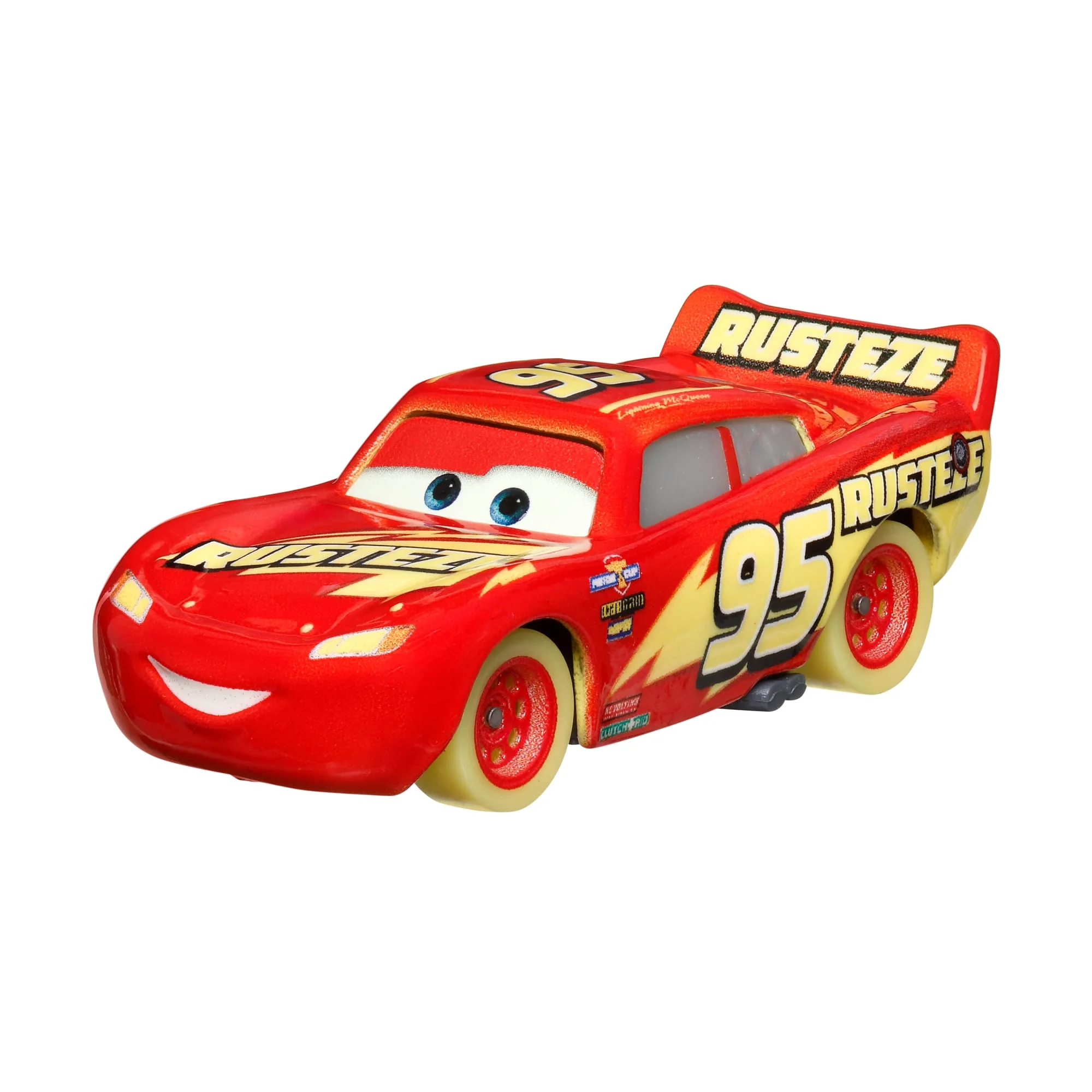 Disney Ve Pixar Cars Parlak Yarışçılar Araçları Karanlıkta Parlayan, 1:55 Ölçekli Metal Oyuncak Arabalar Içerir. - Image 3