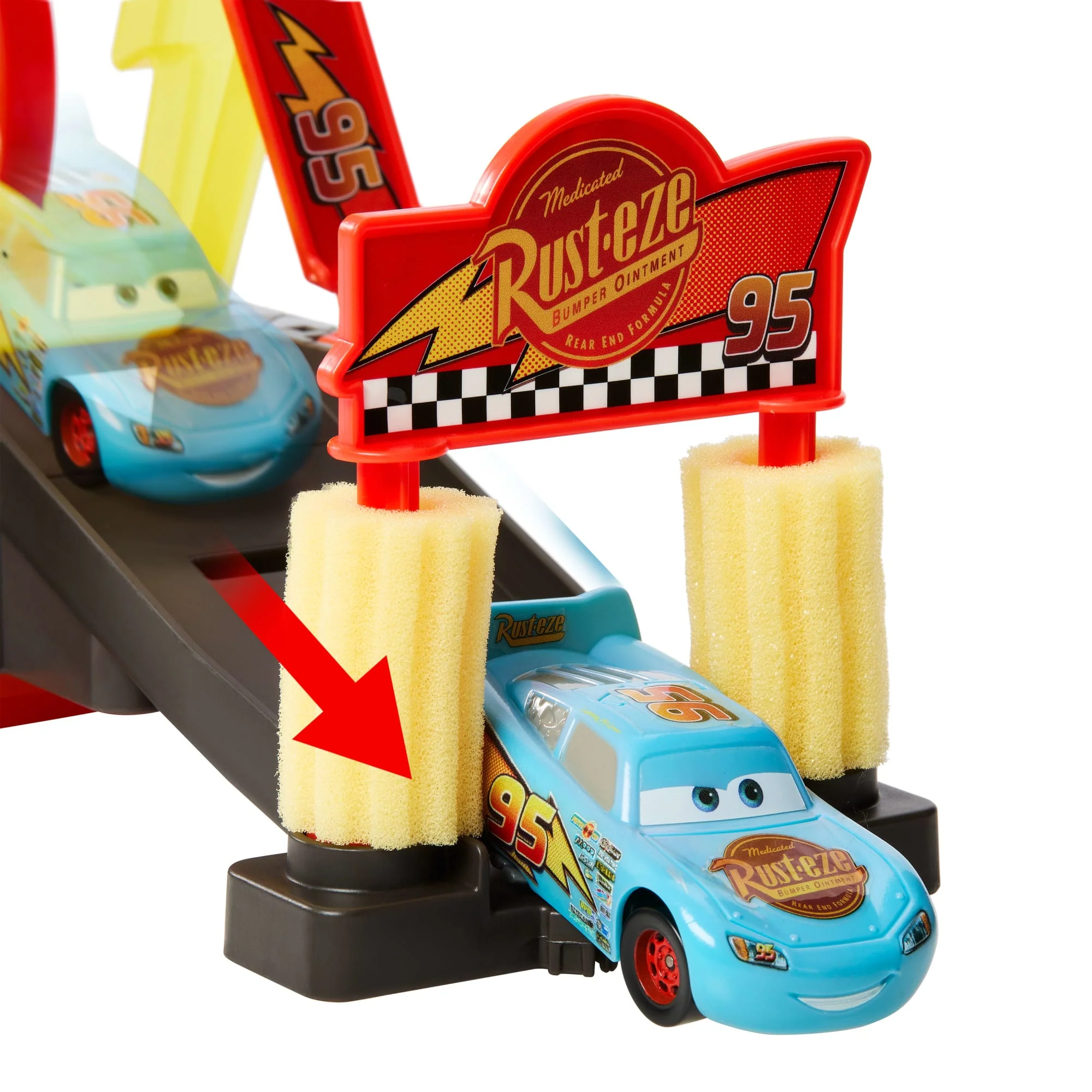 Cars Renk Değiştiren Mcqueen Ile Yıkama Oyun Seti Ve Renk Değiştiren Şimşek Mcqueen - Image 6