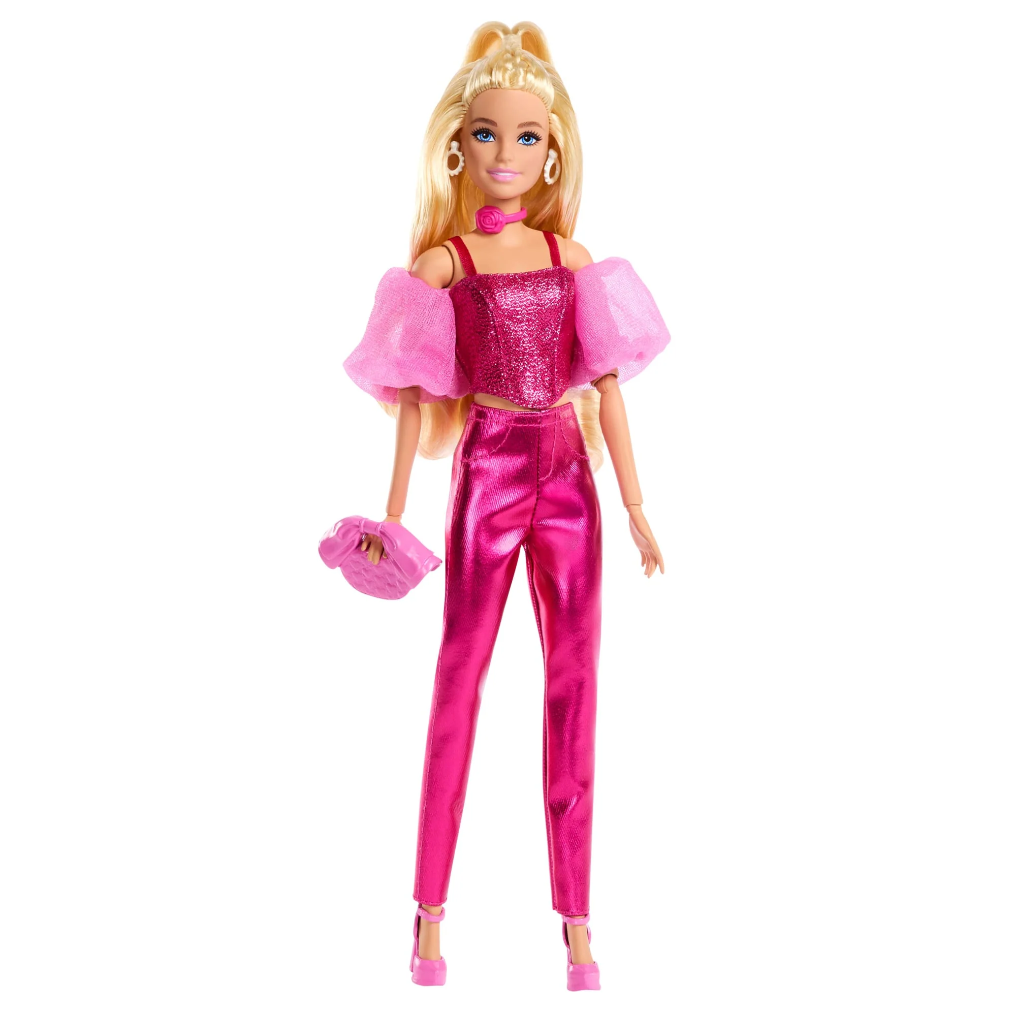 Κούκλα Barbie Deluxe Style #5 Με Λαμπερή Ροζ Εμφάνιση, Κορσέ Και Αξεσουάρ, Ξανθά Μαλλιά