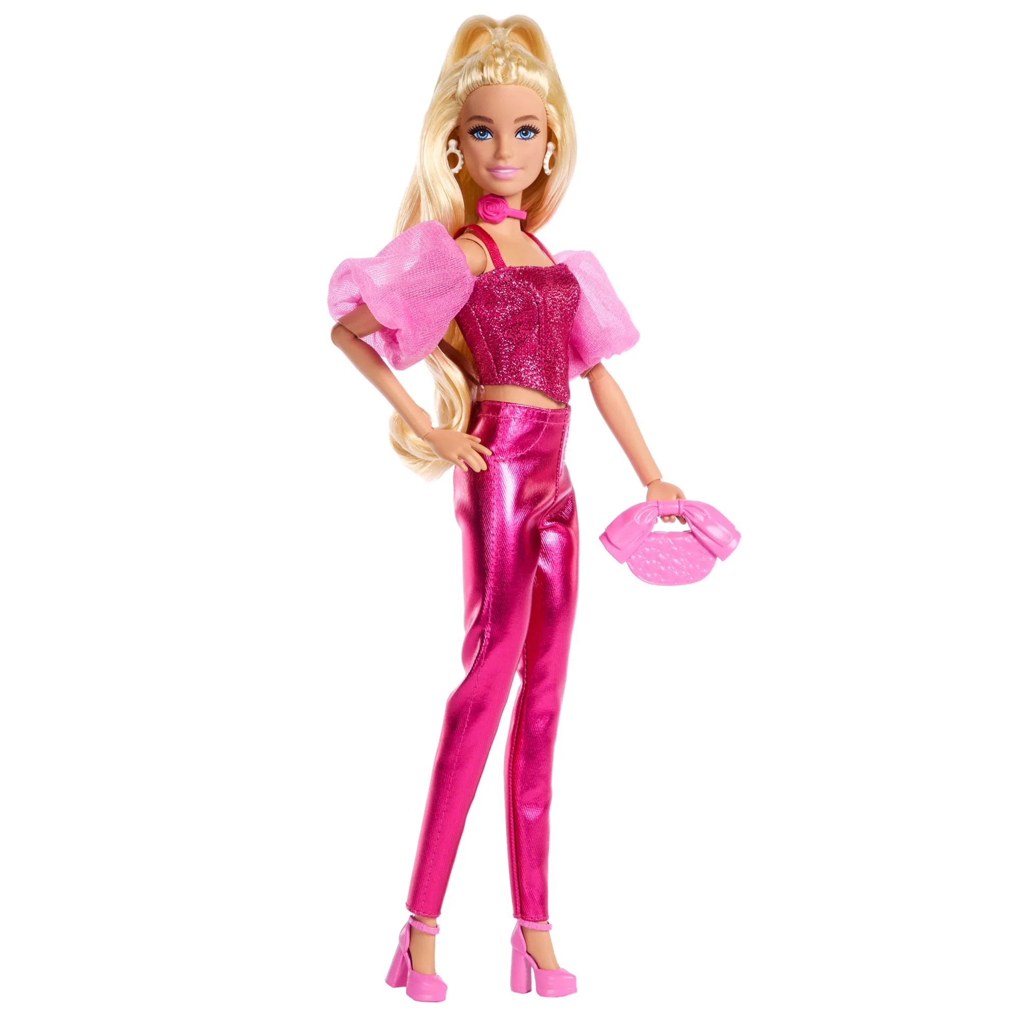 Κούκλα Barbie Deluxe Style #5 Με Λαμπερή Ροζ Εμφάνιση, Κορσέ Και Αξεσουάρ, Ξανθά Μαλλιά - Image 5