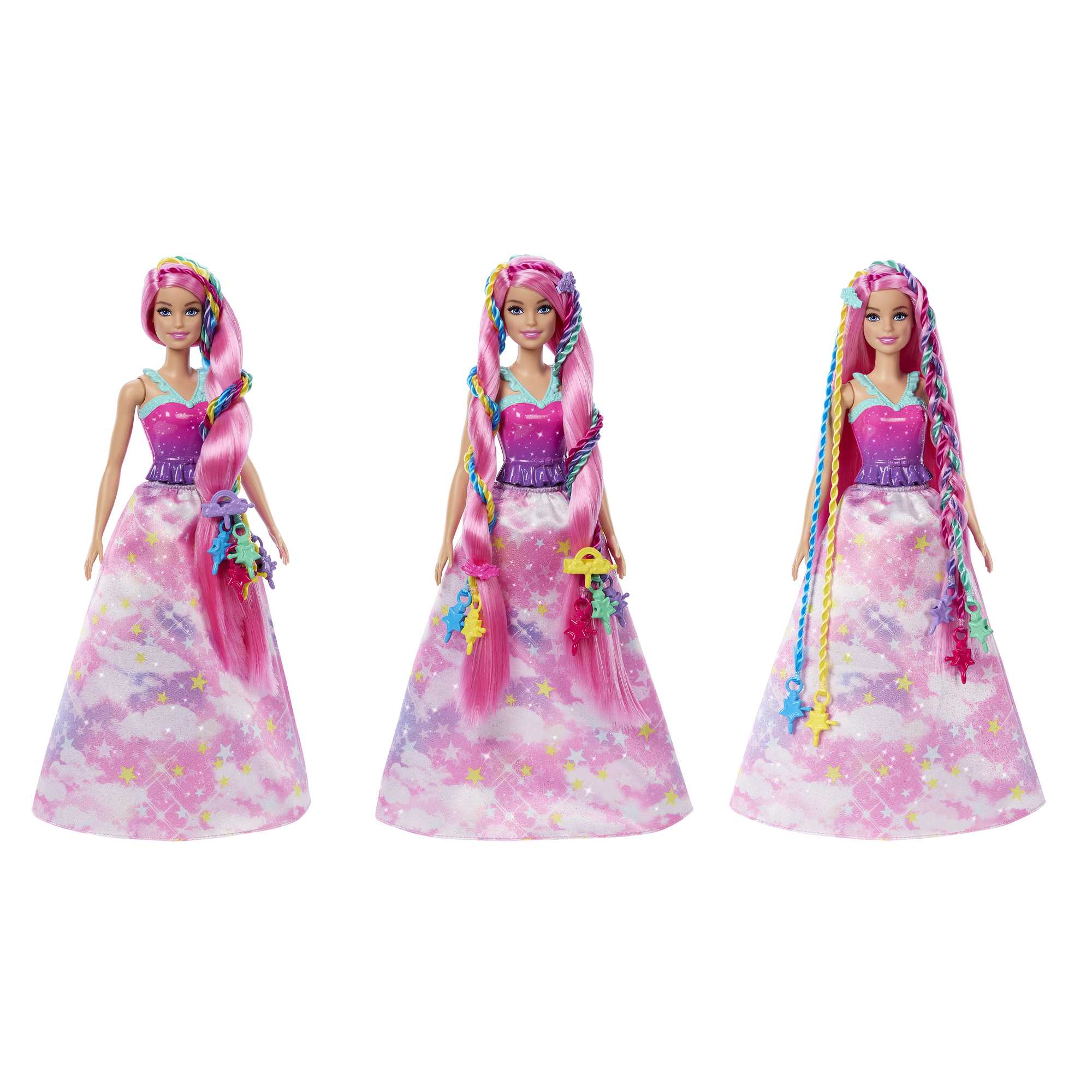Κούκλα Και Αξεσουάρ Barbie Πριγκίπισσα Ονειρικά Μαλλιά Με Εργαλείο Για Πλεξίδες - Image 5