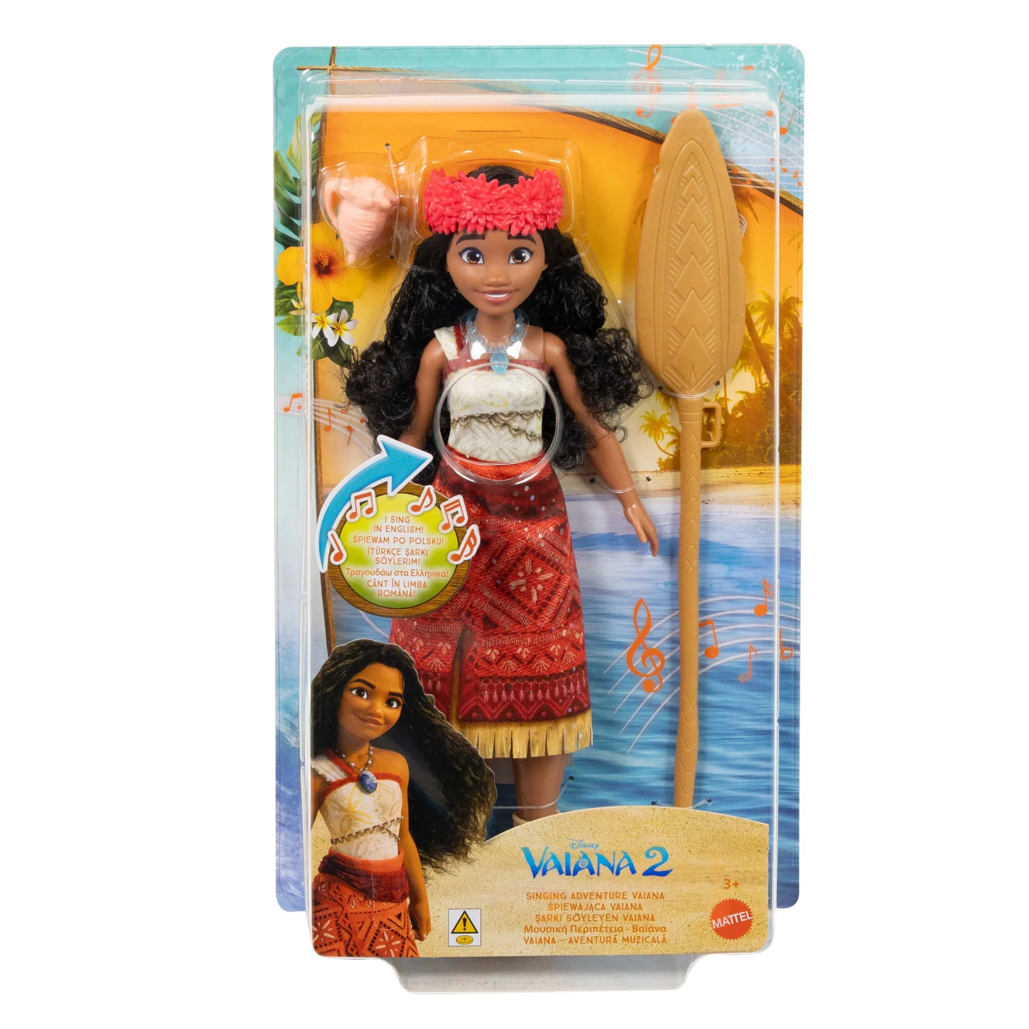 Mattel Disney Βαϊάνα 2, Κούκλα Βαϊάνα Που Τραγουδάει Με Αξεσουάρ, Τραγουδάει Το «We’re Back» Σε 5 Γλώσσες