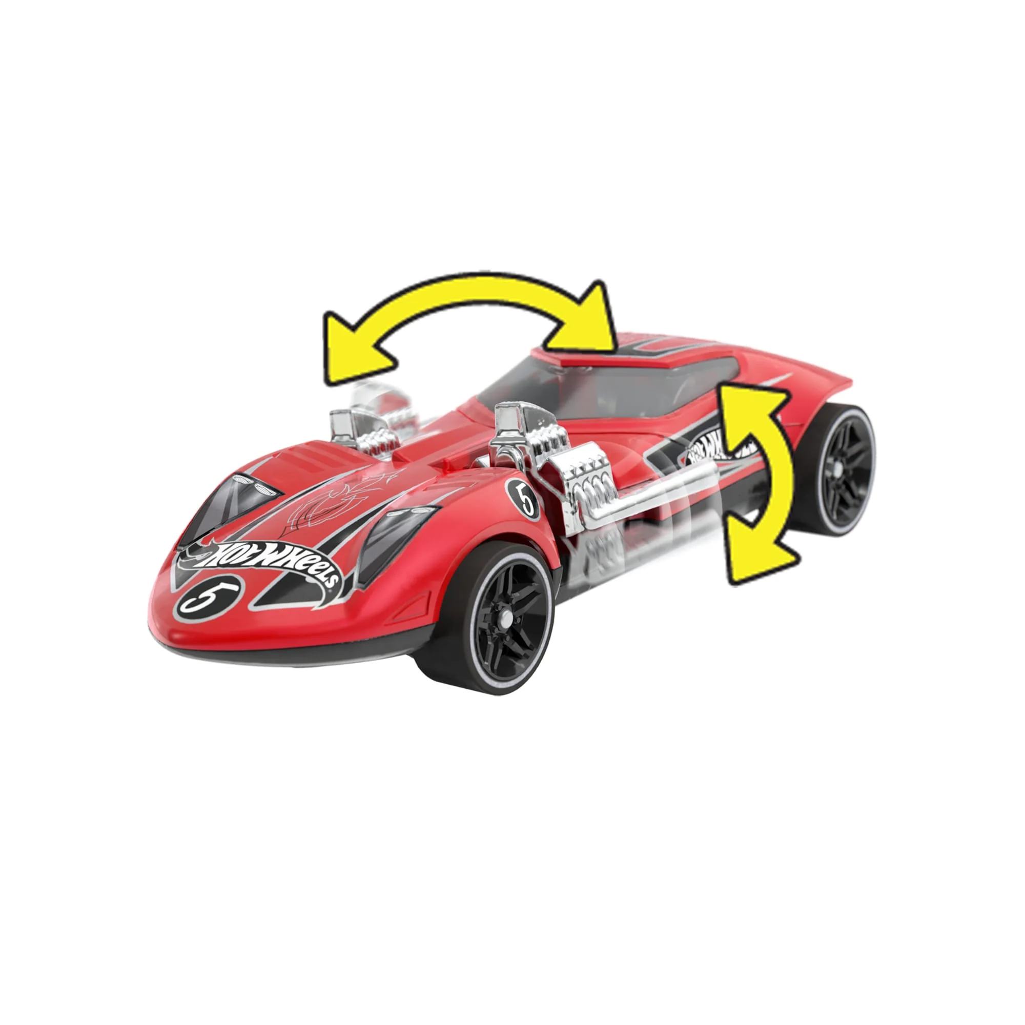 Coche De Juguete Pull-Back Speeders De Hot Wheels A Escala 1:43, Tira Del Coche Hacia Atrás Y Suéltalo Para Empezar La Carrera - Image 3