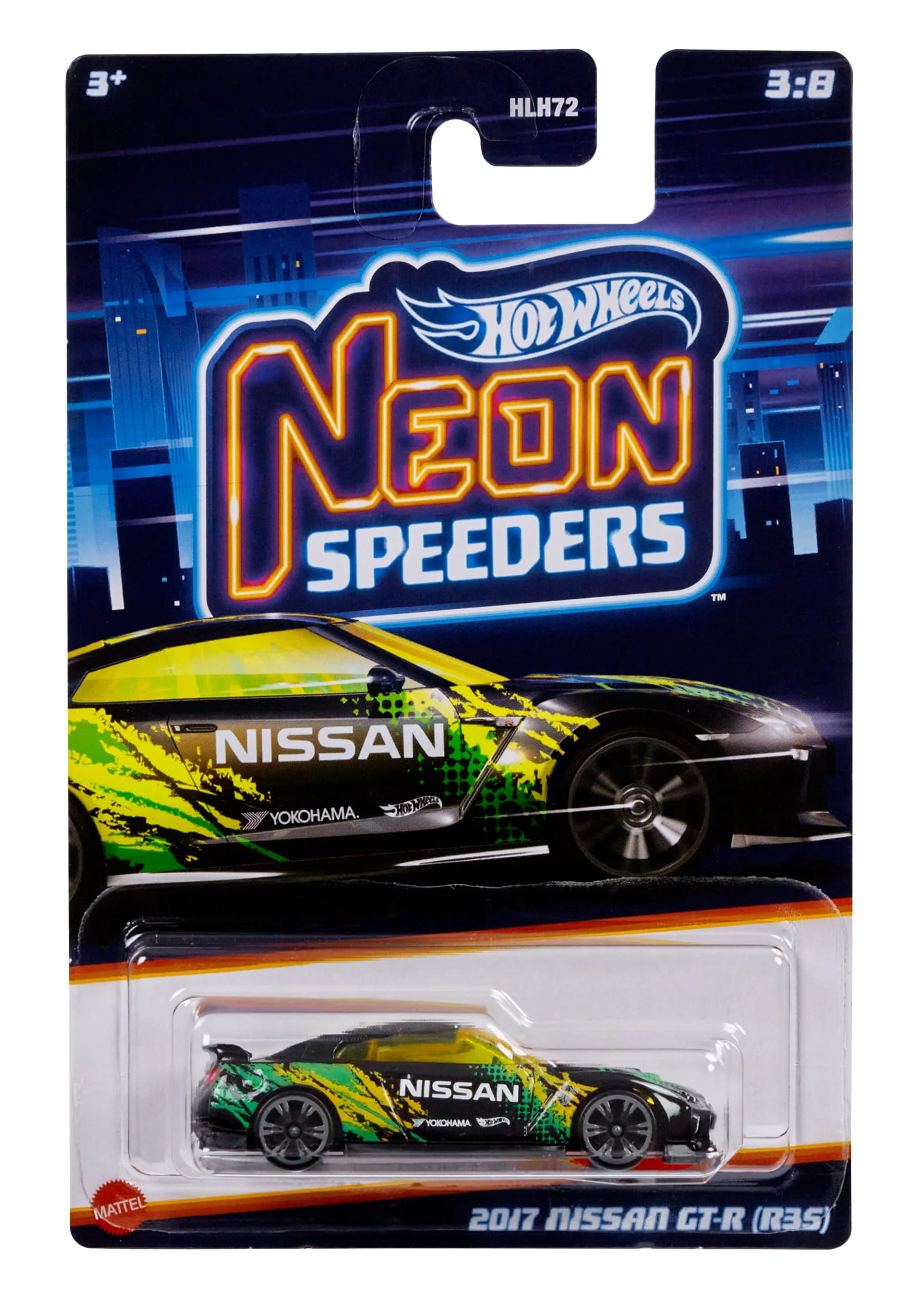 Coches Neon Speeders De Hot Wheels, 1 Coche De Juguete Metálico Con Diseños De Neón - Image 6