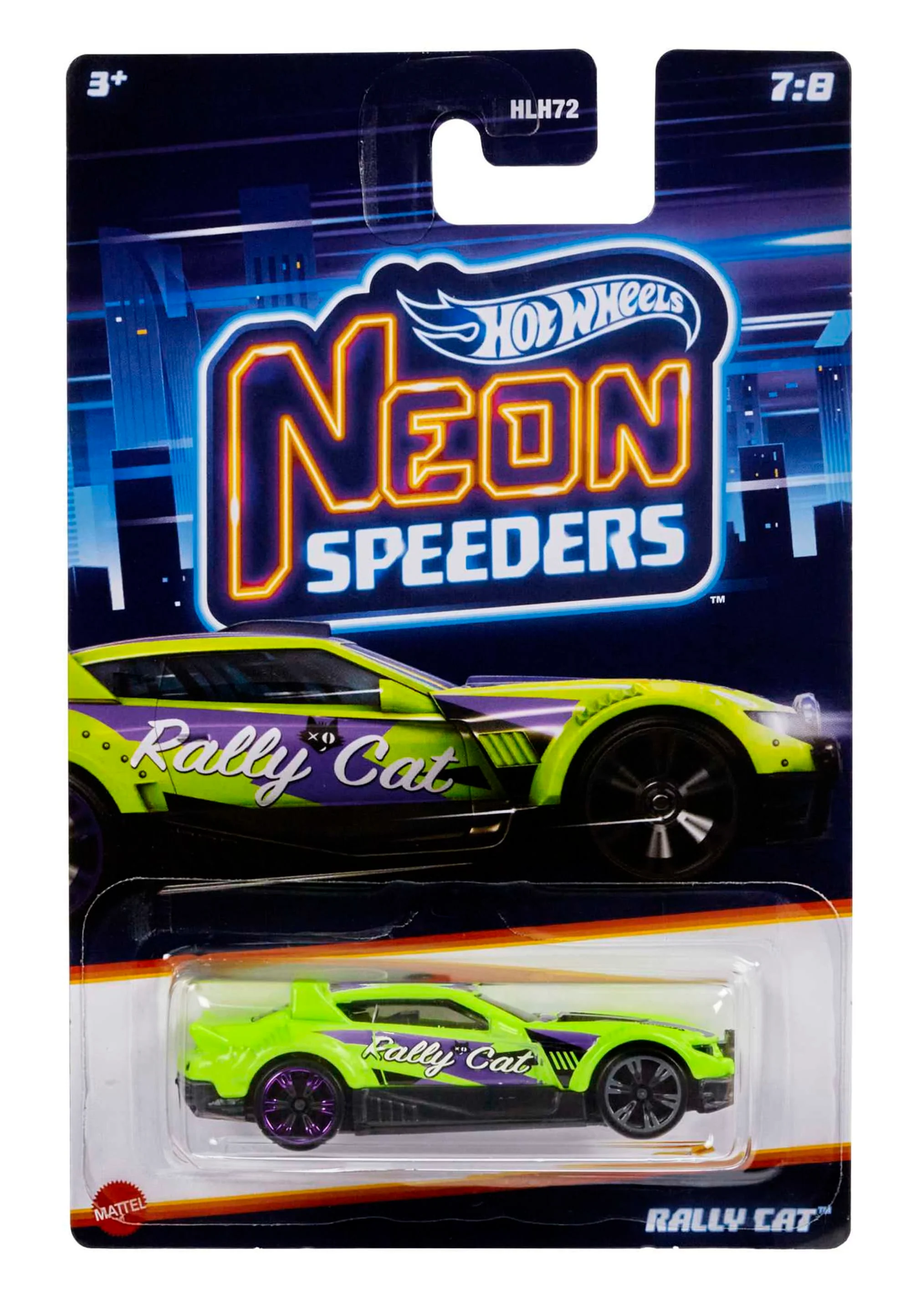 Coches Neon Speeders De Hot Wheels, 1 Coche De Juguete Metálico Con Diseños De Neón - Image 7