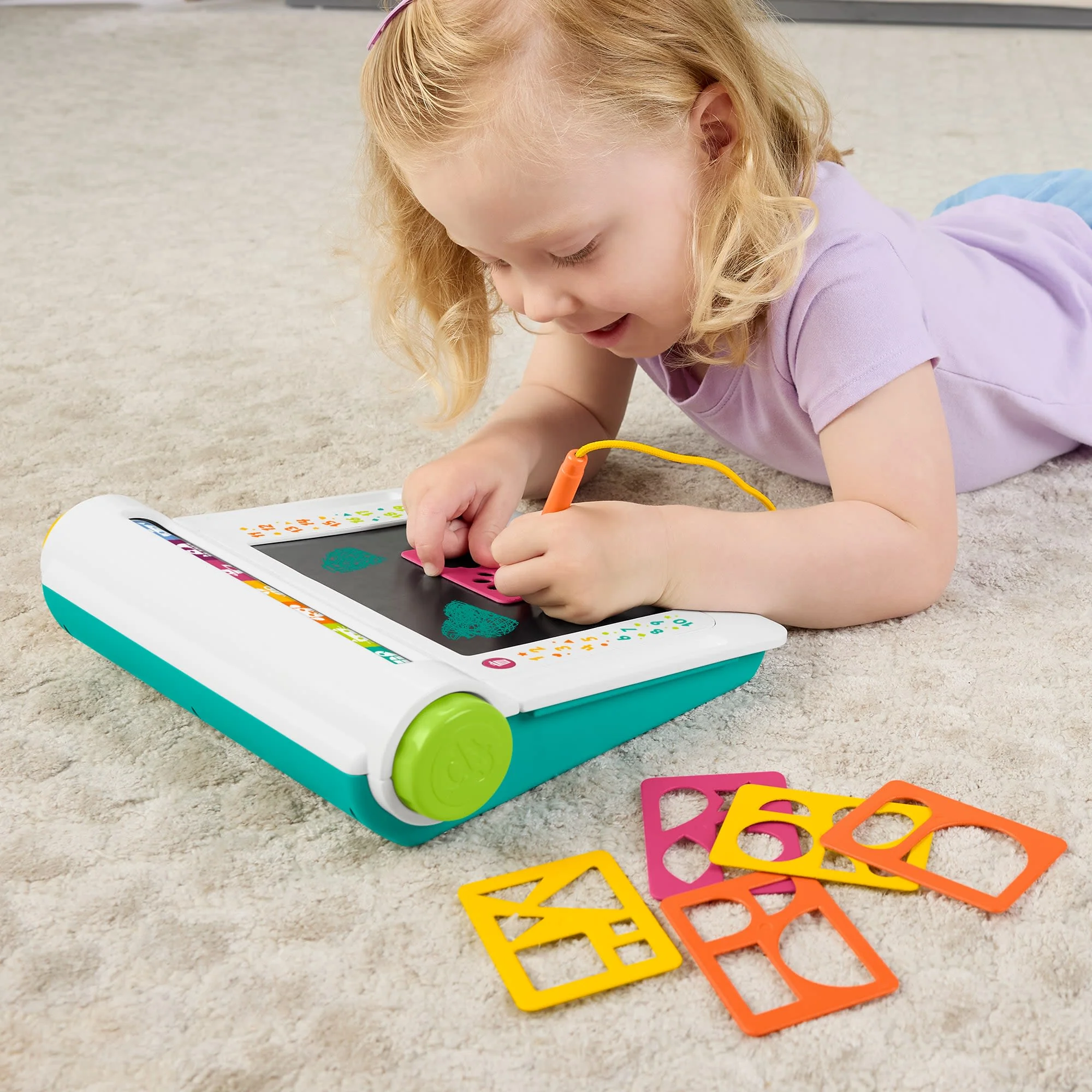 Çocuklara Yazmayı Ve Çizim Yapmayı Öğreten, Lcd Ekranlı Fisher-Price Çizim Yapmayı Öğreniyorum Çizim Tableti - Image 2