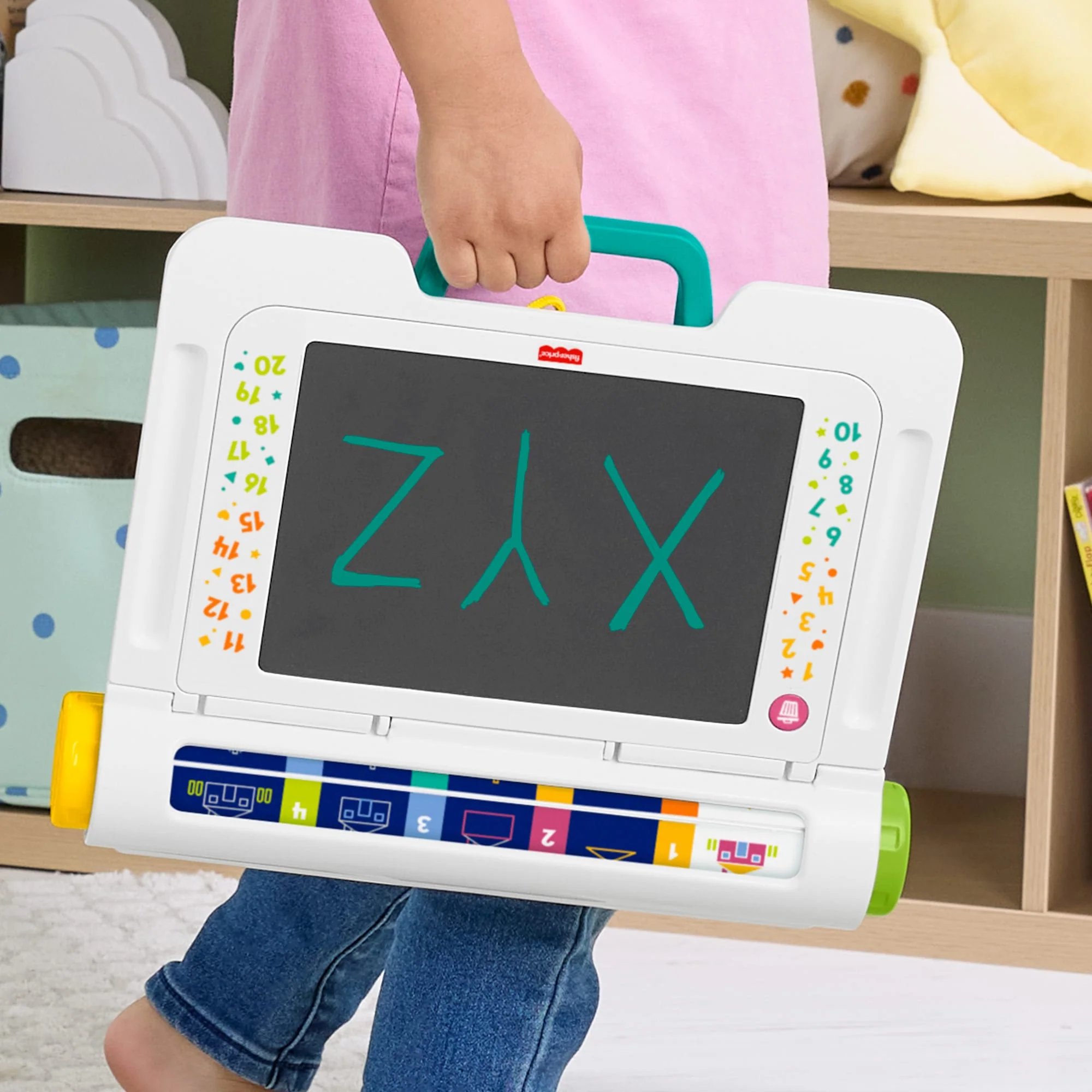 Çocuklara Yazmayı Ve Çizim Yapmayı Öğreten, Lcd Ekranlı Fisher-Price Çizim Yapmayı Öğreniyorum Çizim Tableti - Image 5