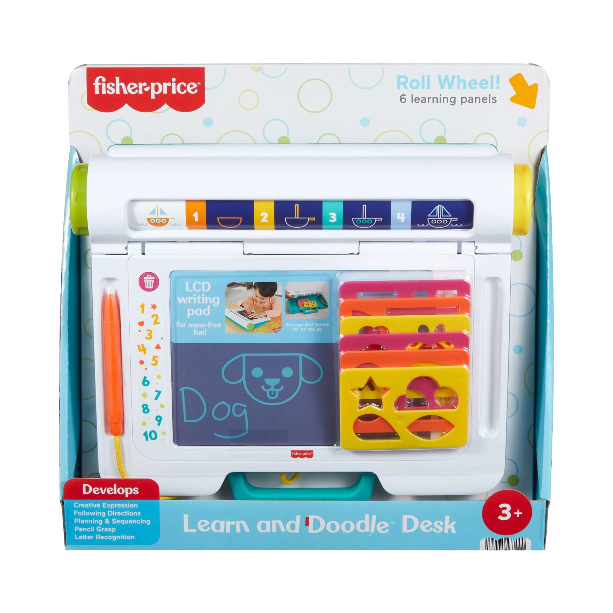 Çocuklara Yazmayı Ve Çizim Yapmayı Öğreten, Lcd Ekranlı Fisher-Price Çizim Yapmayı Öğreniyorum Çizim Tableti - Image 6
