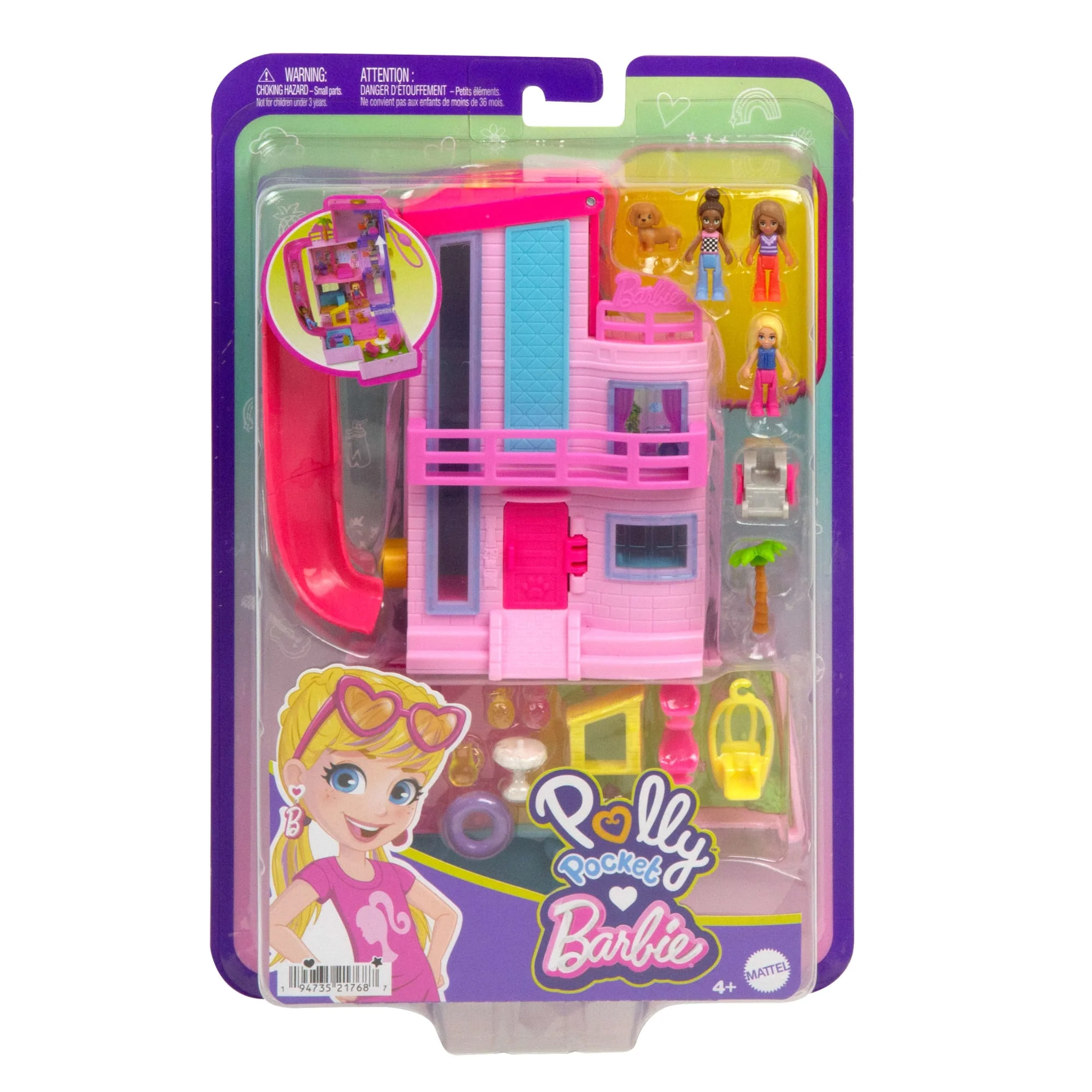 Polly Pocket-Maison De Rêve Barbie-Coffret Avec 3 Mini-Figurines - Image 6
