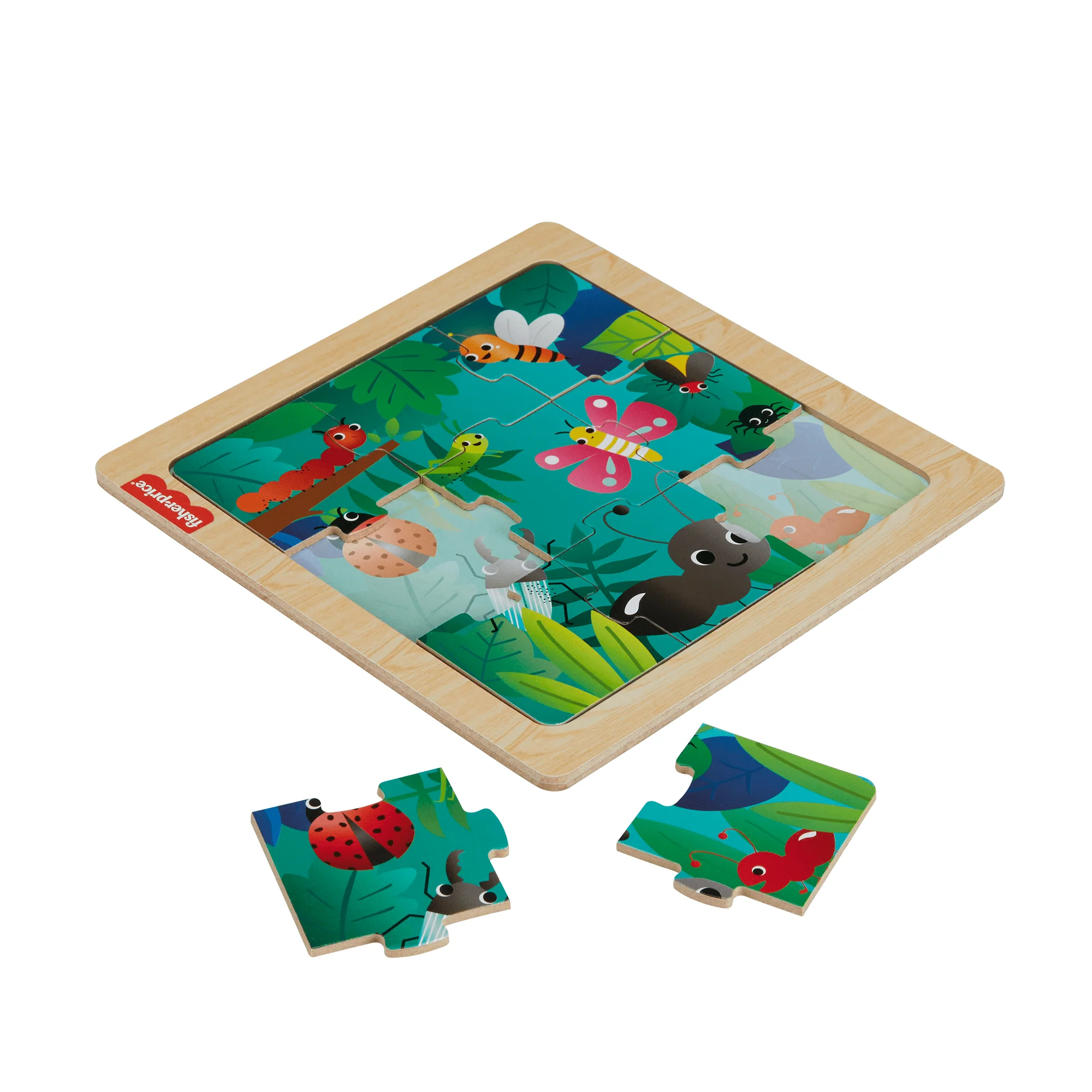 Colección De Puzles De Madera De Fisher-Price Para Niños Y Niñas Pequeños Y De Preescolar, El Estilo Puede Variar