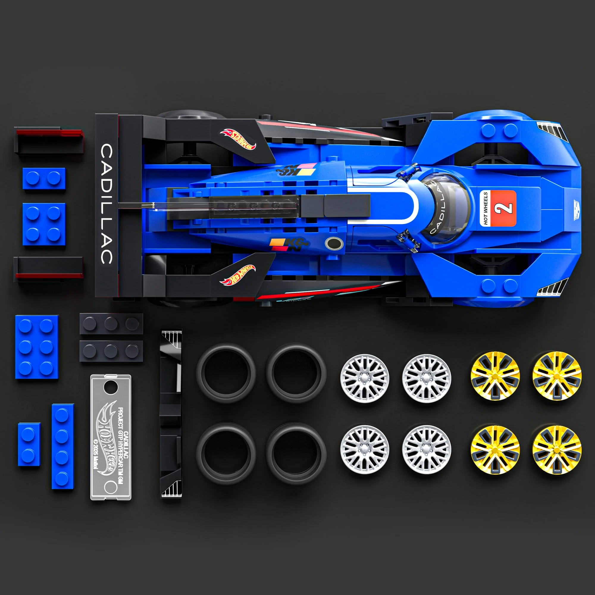 Conjunto De Construcción Del Cadillac Project Gtp Hypercar De Hot Wheels De Mattel Brick Shop (236Piezas) Para Coleccionistas - Image 3