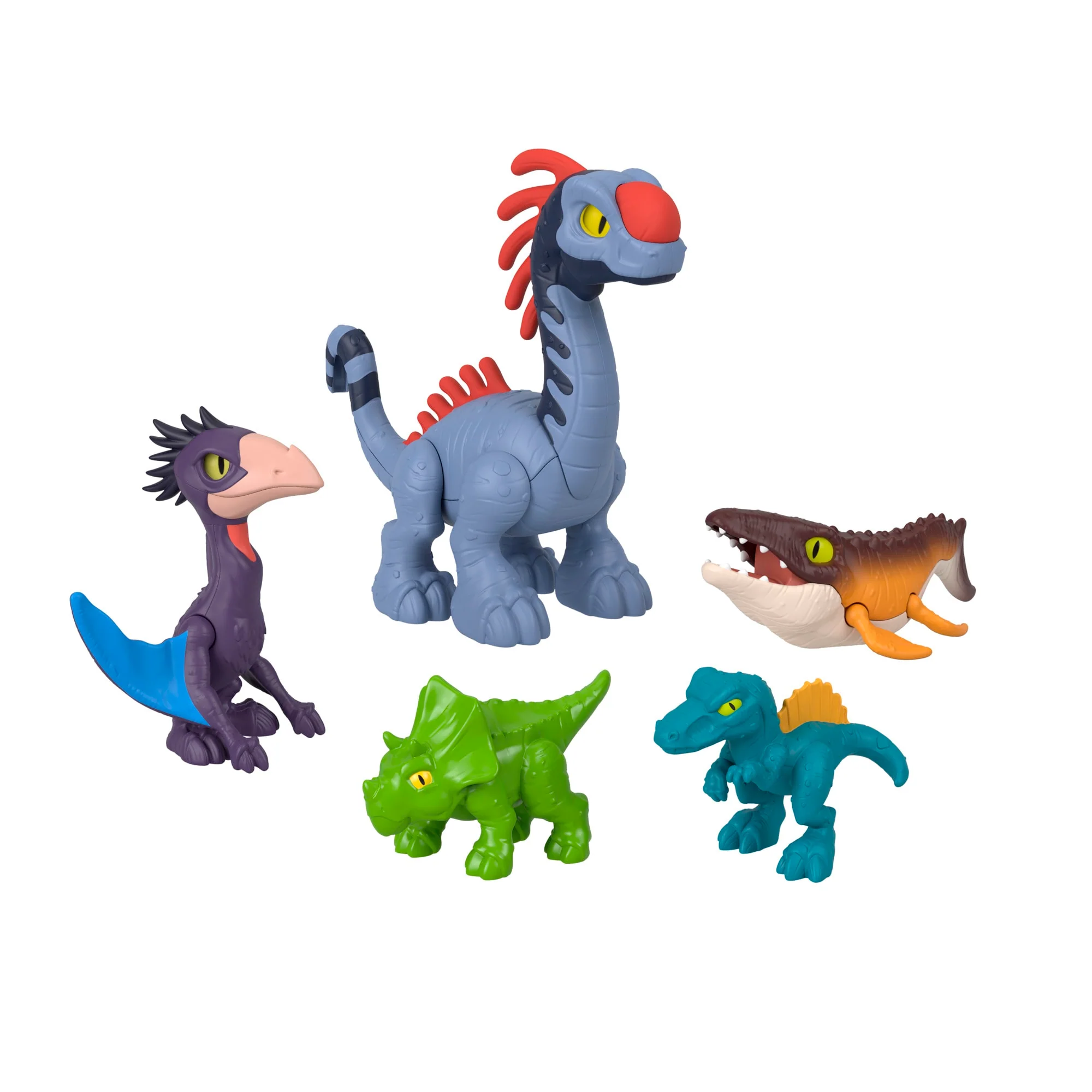 Conjunto De Figuras De Acción De “Jurassic World: El Renacer” De Imaginext De Fisher-Price, Con 6 Figuras, Lanzador Y Accesorios - Image 5