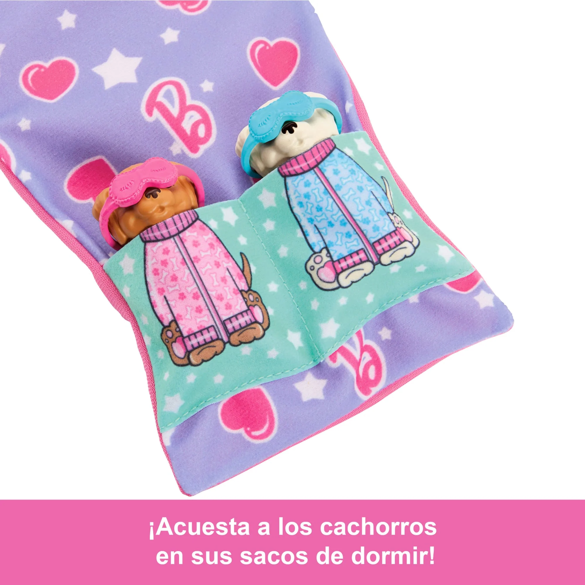 Conjunto De Juego Barbie Y Cachorro Fiesta De Pijamas Con 2 Figuras De Perrito De Juguete Y Más De 10 Accesorios, Cambio De Color - Image 2