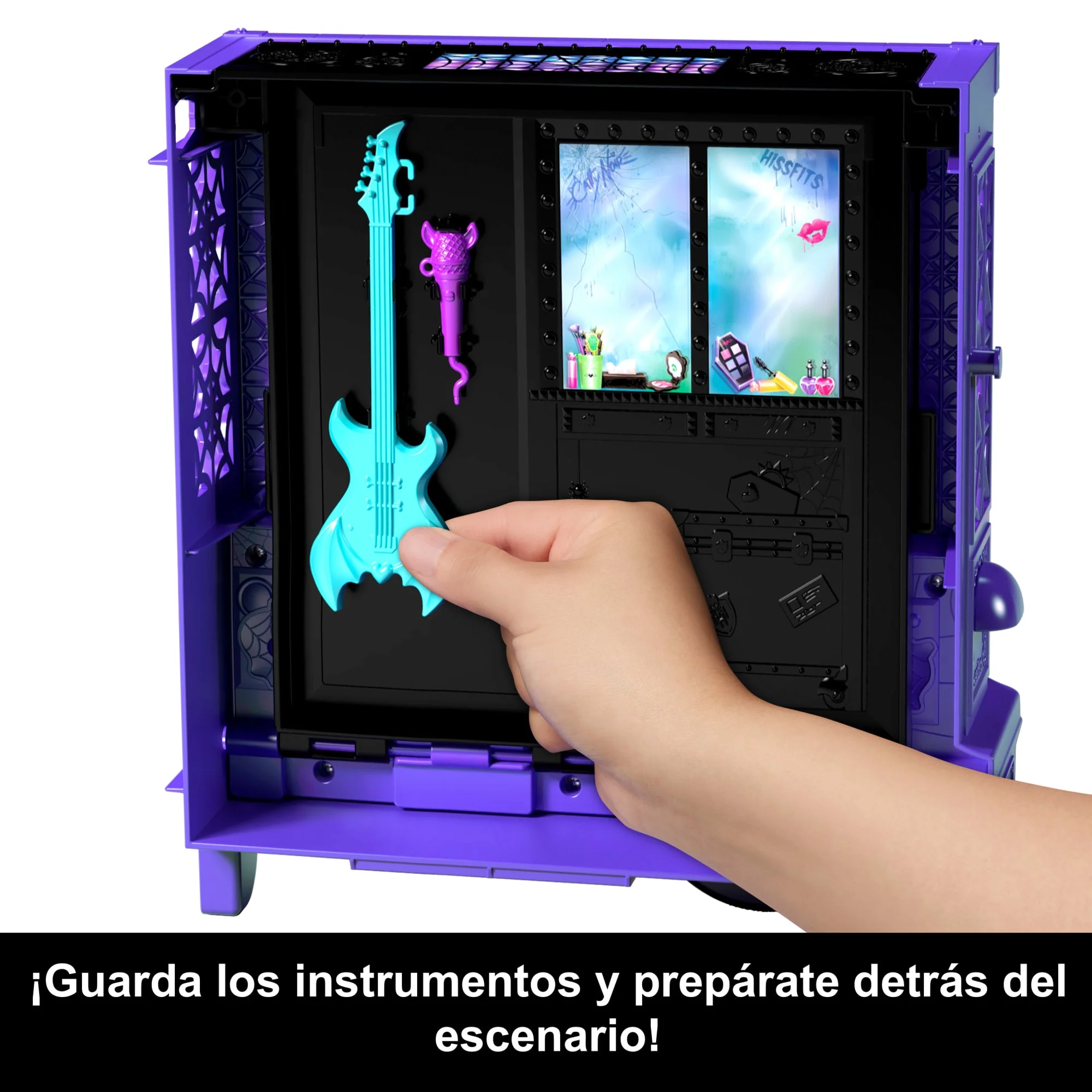 Conjunto De Juego Camión De Comida Roquero De Fangtastic De Monster High Con Muñeca Draculaura Y Más De 13 Accesorios Temáticos - Image 5
