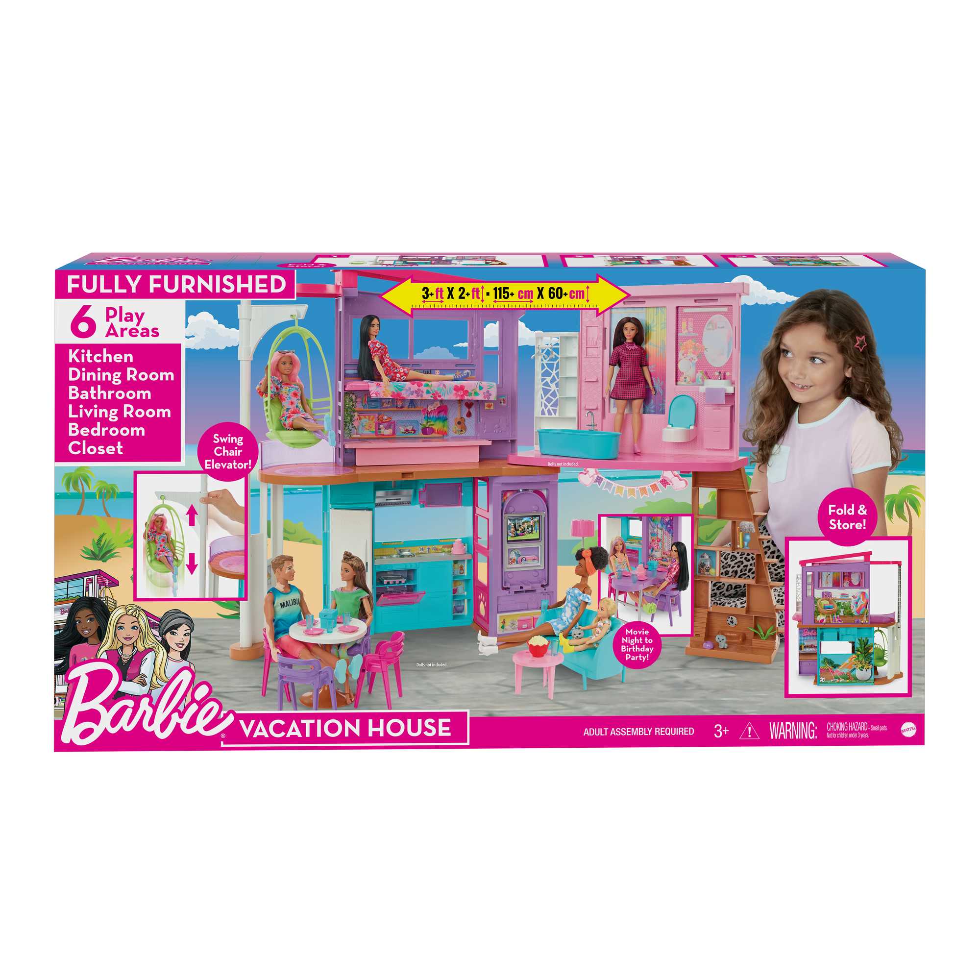 Conjunto de juego de casa de vacaciones de Barbie - Image 6